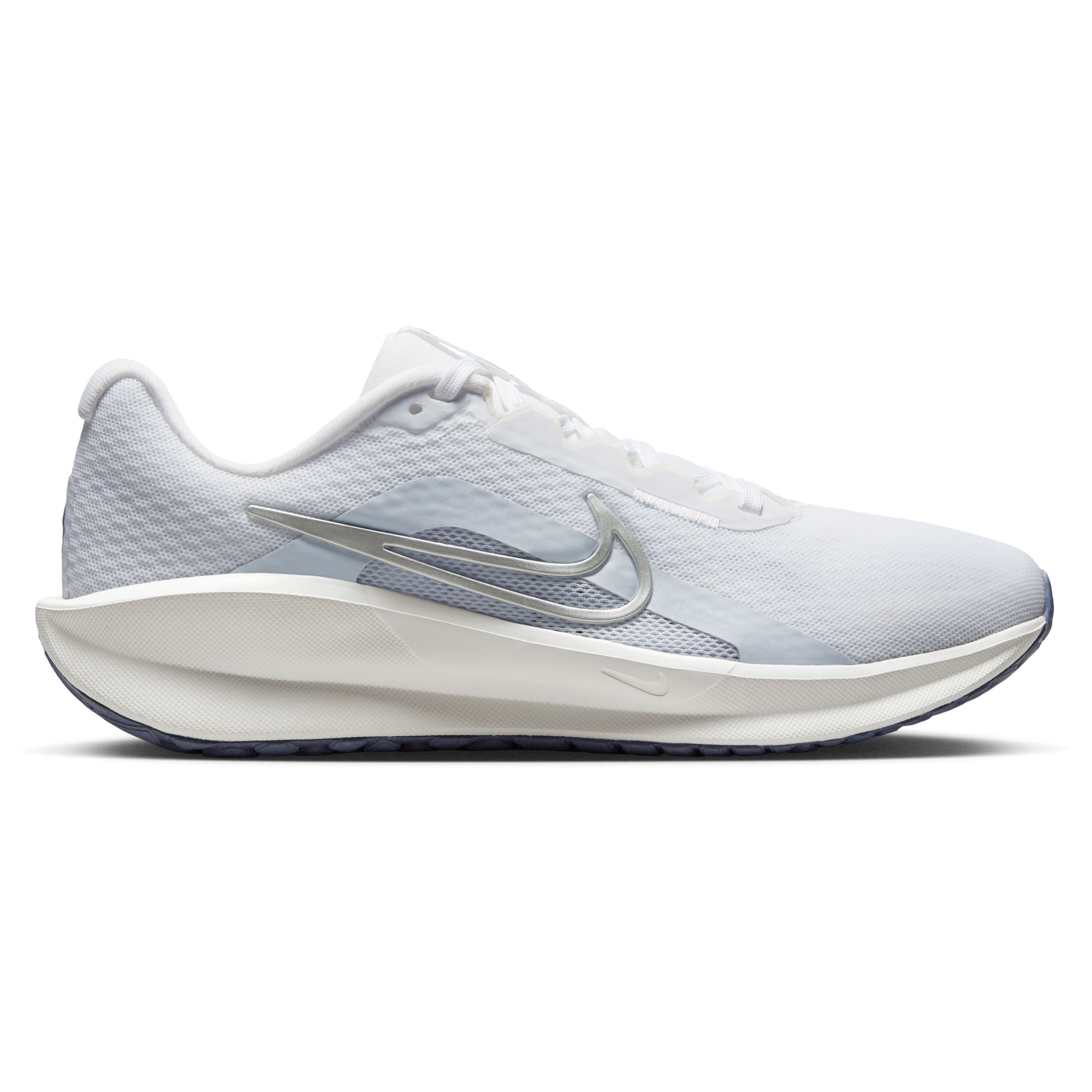 Nike-Downshifter-13-Road-Running-Shoe---Women-s-White---Metallic-Silver-Football-Grey
