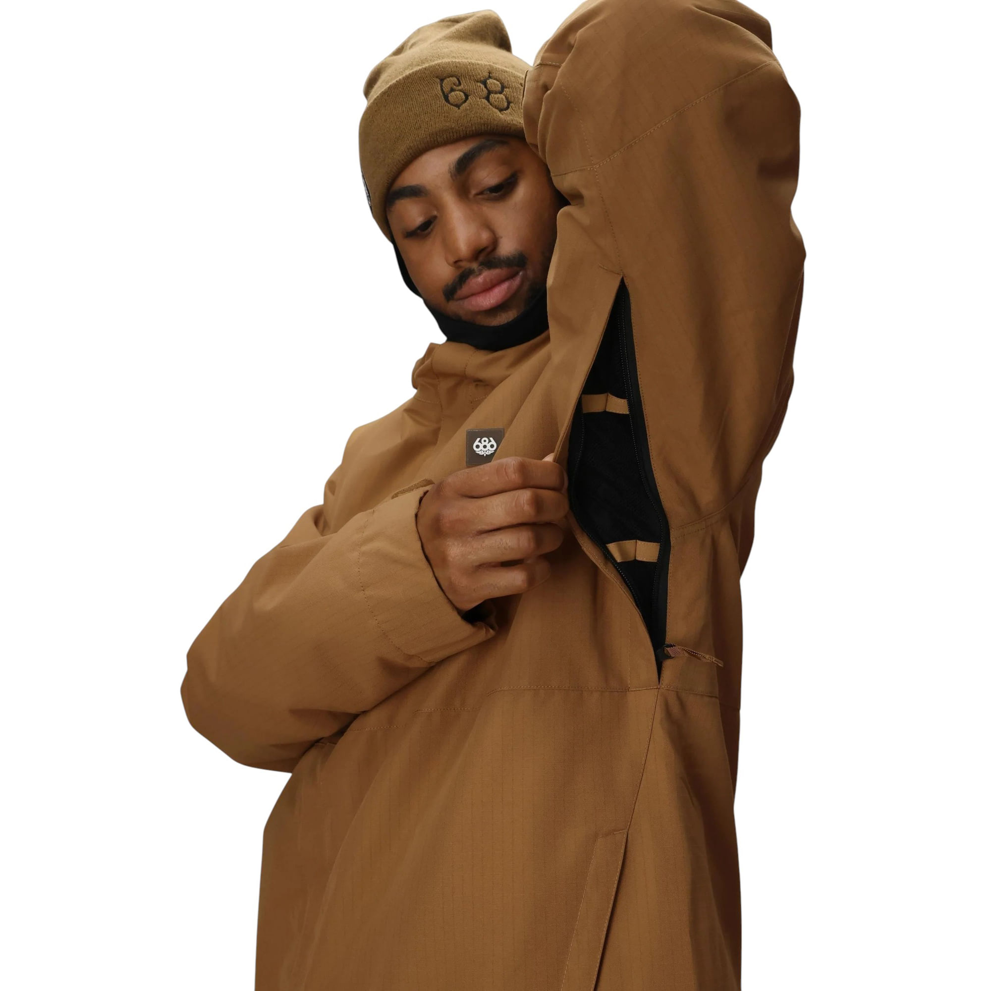 686-Foundation-Insulated-Jacket---Men-s-Caramel-Ripstop