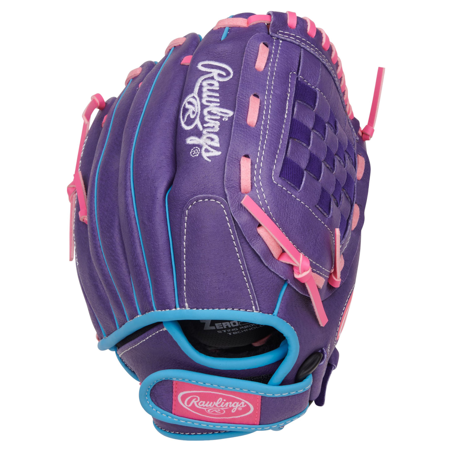 Rawlings-Sure-Catch-11--Softball-Glove---Kids--Purple---Columbia-Blue---Pink