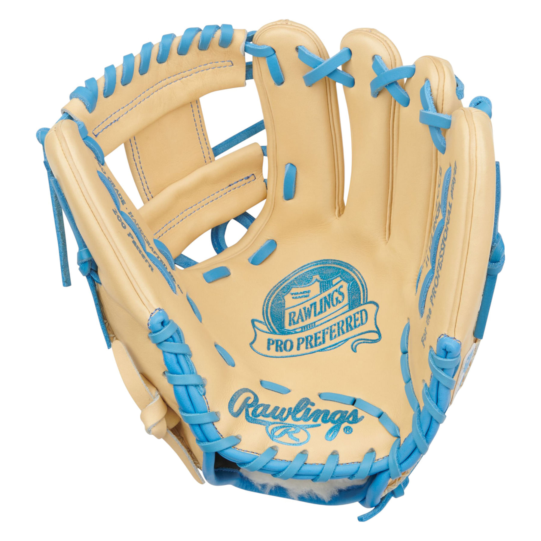 Rawlings-Pro-Preferred-11.5--Infield-Baseball-Glove-Camel---Columbia-Blue