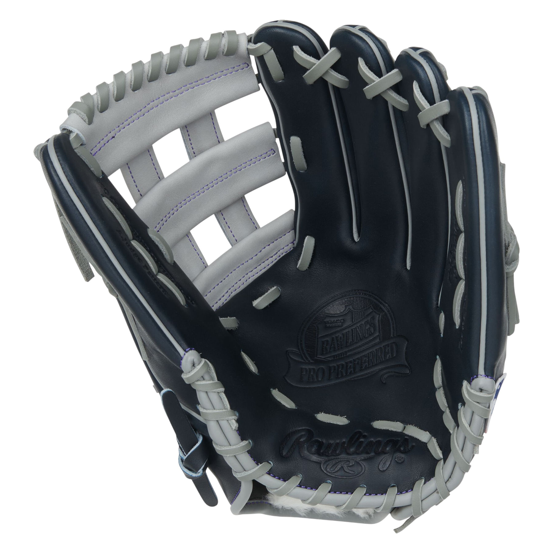 Rawlings-Pro-Preferred-12.75--Outfield-Baseball-Glove-Navy---Gray