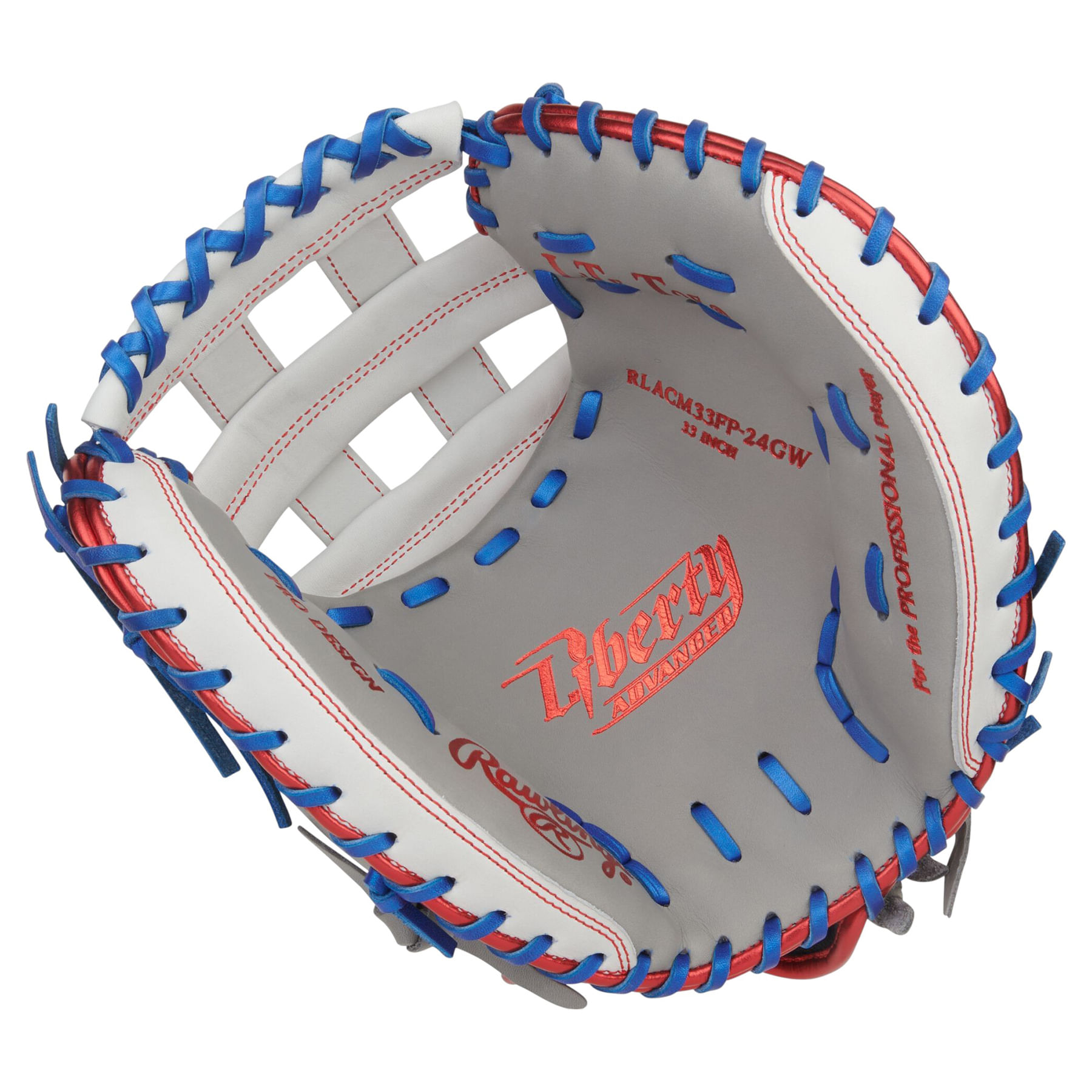 Rawlings-Liberty-Advanced-33--Fastpitch-Softball-Catcher-Mitt-Gray---White---Royal