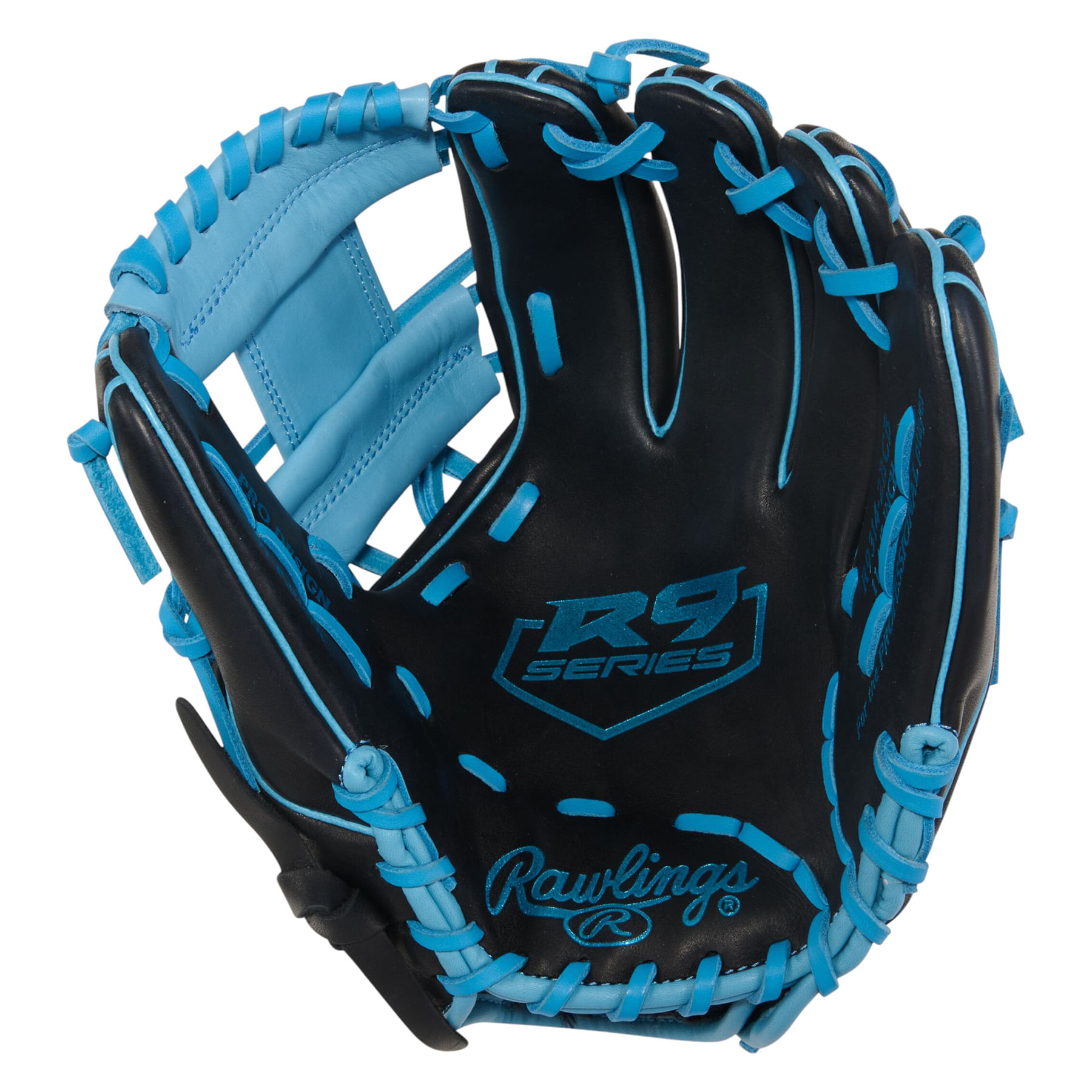 Rawlings-R9-Series-11.5--Infield-Baseball-Glove--Black---Columbia-Blue
