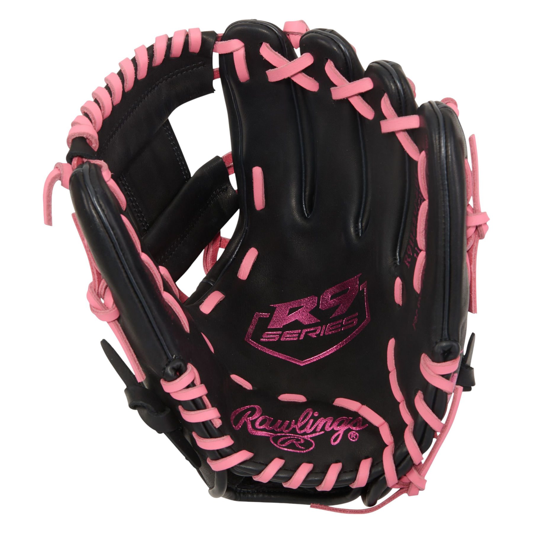 Rawlings-R9-ContoUR-11.25--Infield-Baseball-Glove-Black---Pink