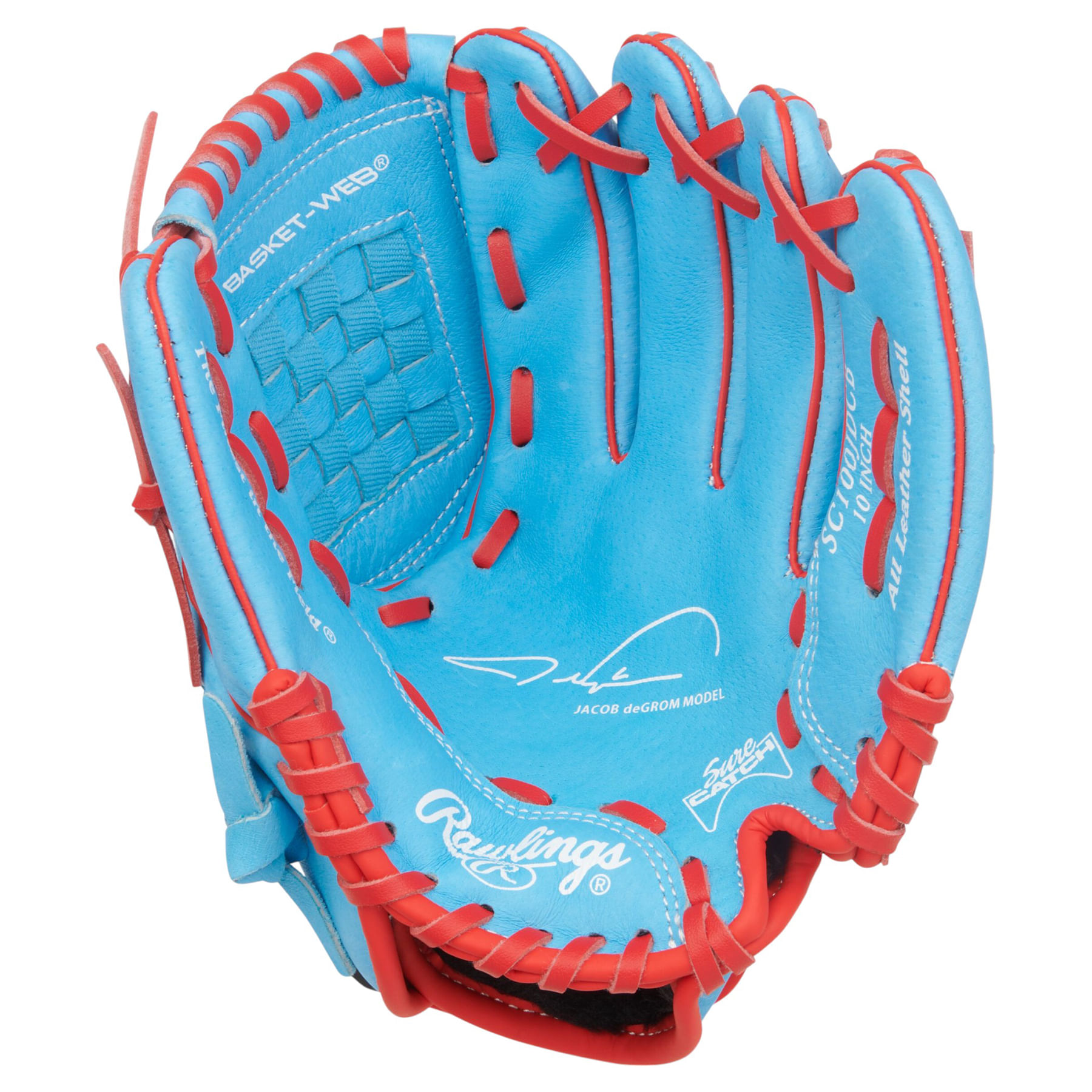 Rawlings-Sure-Catch-Jacob-DeGrom-10--Baseball-Glove-Columbia-Blue---Scarlet