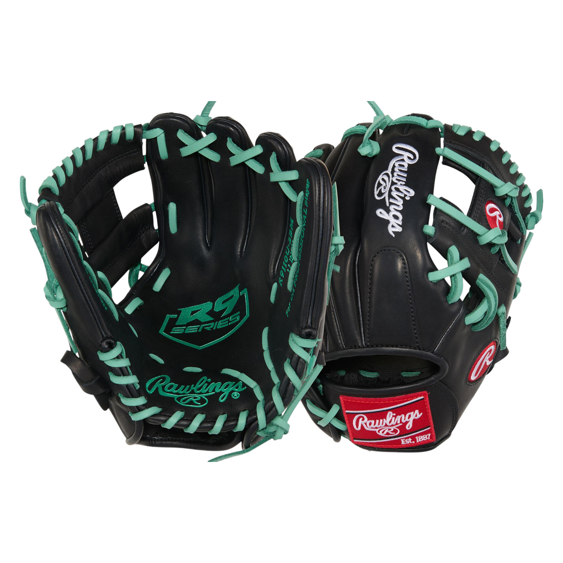 Rawlings-R9-ContoUR-11--Infield-Baseball-Glove-Black---Mint