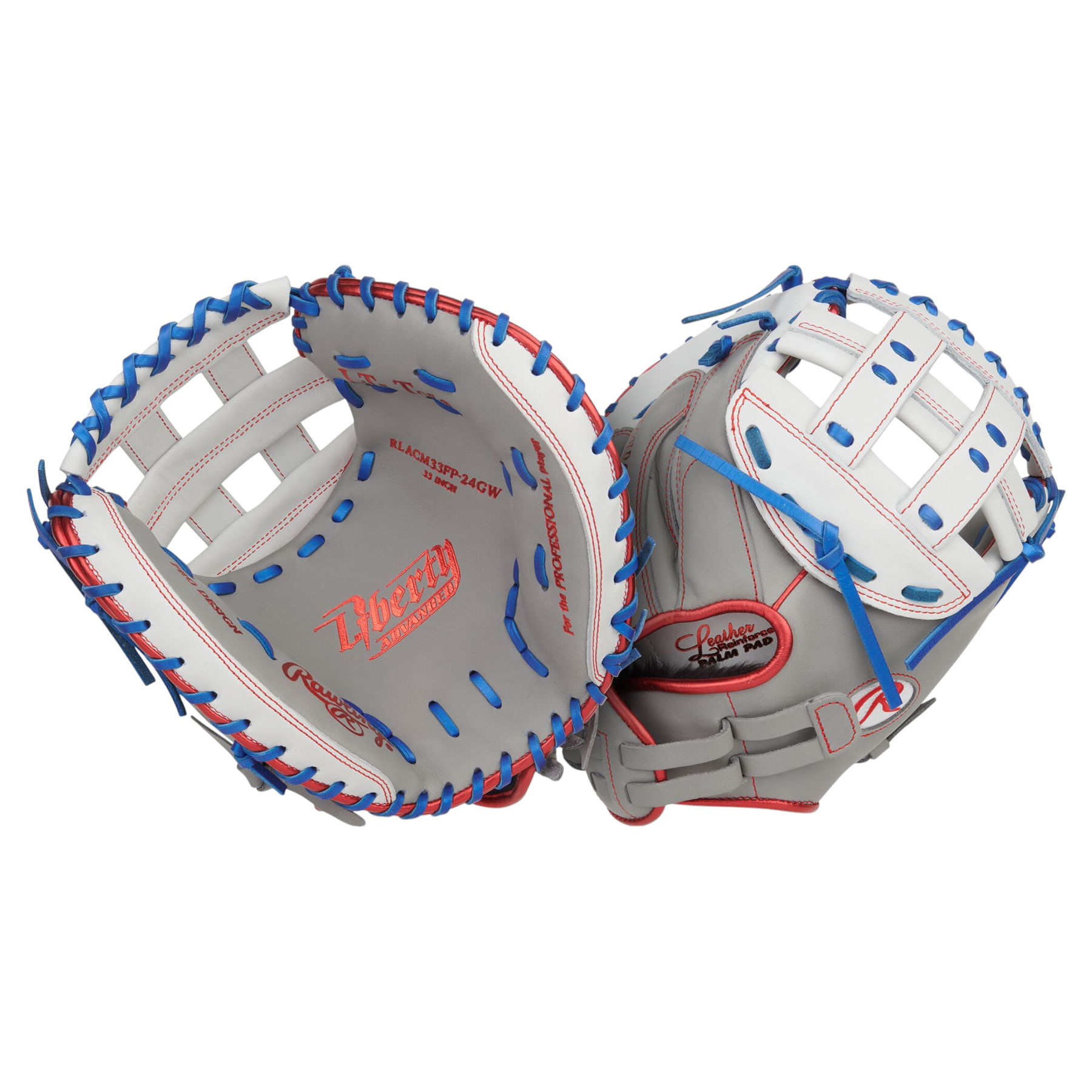 Rawlings-Liberty-Advanced-33--Fastpitch-Softball-Catcher-Mitt-Gray---White---Royal