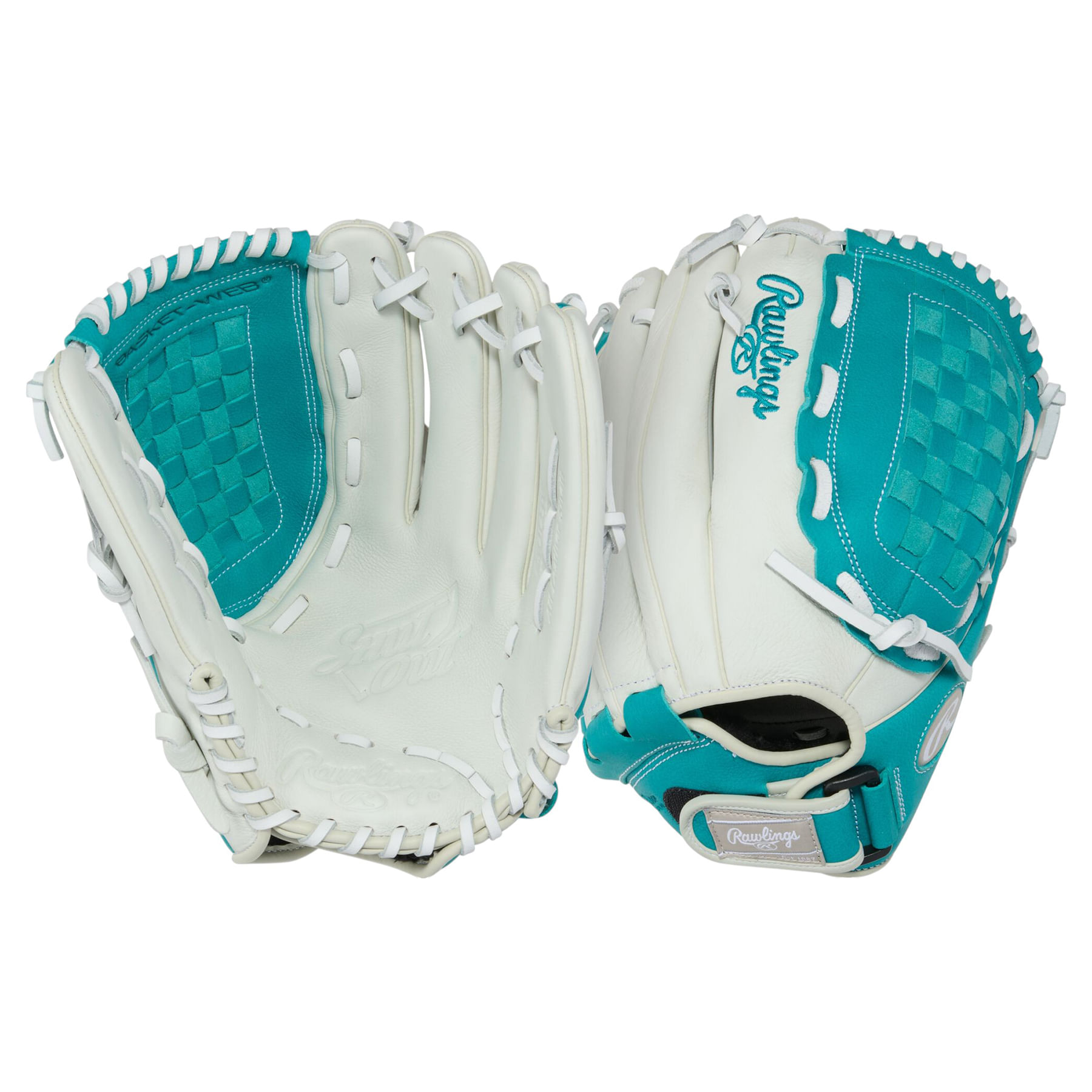 Rawlings-Shut-Out-12.5--Fastpitch-Softball-Glove-White---Teal