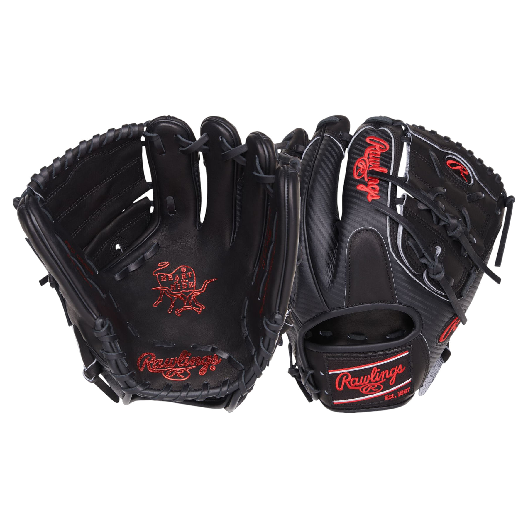Rawlings-Heart-of-The-Hide-Shell-Infield---Pitcher-Baseball-Glove--Black