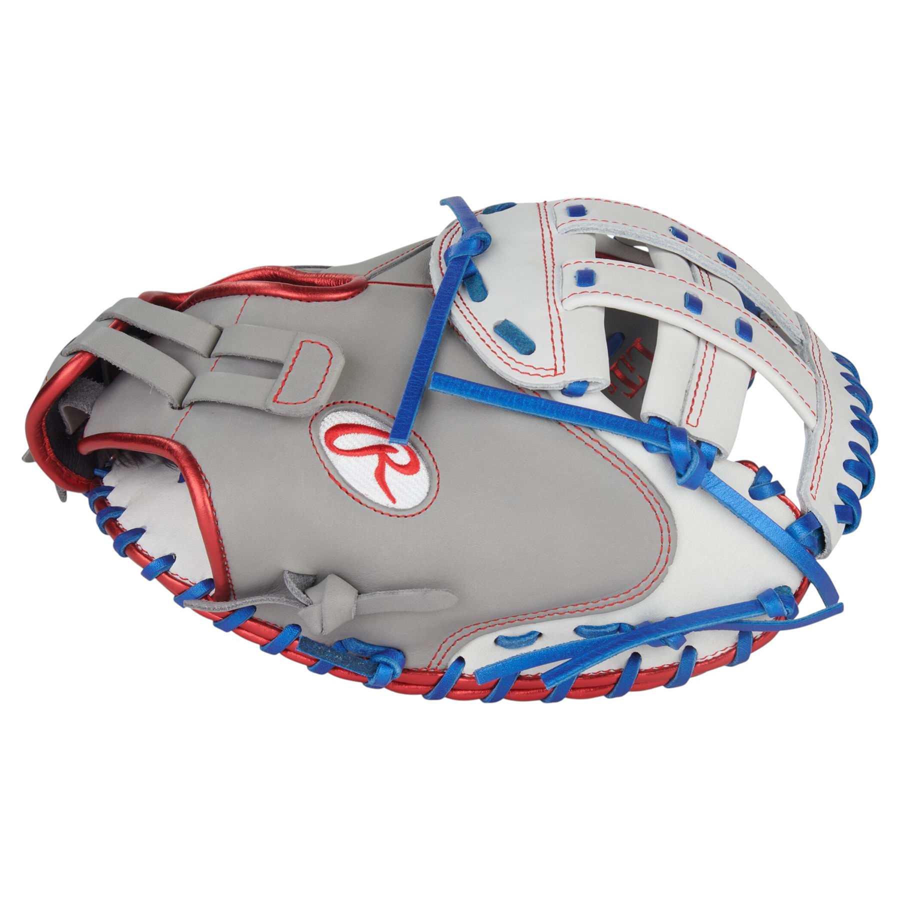 Rawlings-Liberty-Advanced-33--Fastpitch-Softball-Catcher-Mitt-Gray---White---Royal