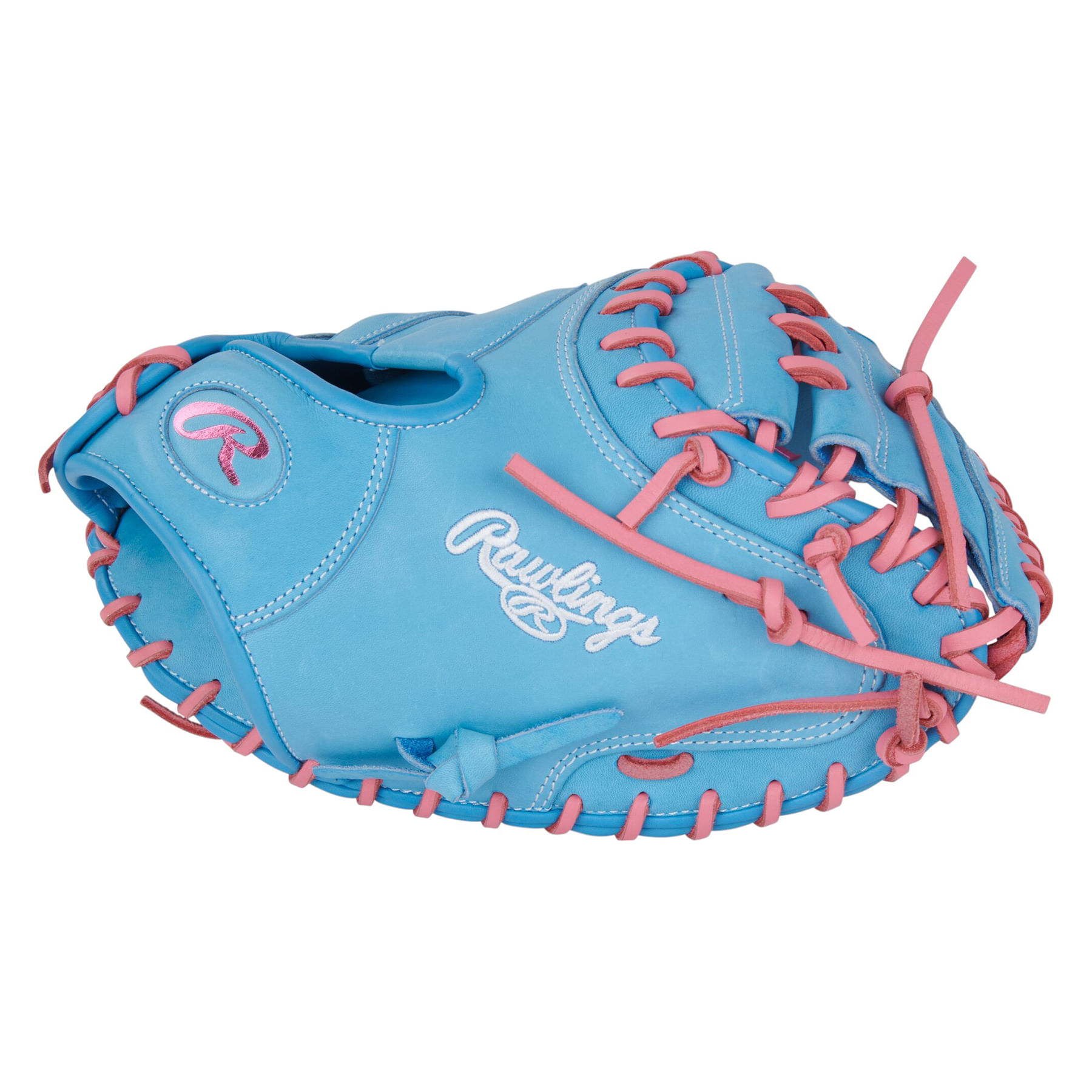 Rawlings-Heart-of-The-Hide-33--Baseball-Catcher-Mitt-Columbia-Blue---Pink