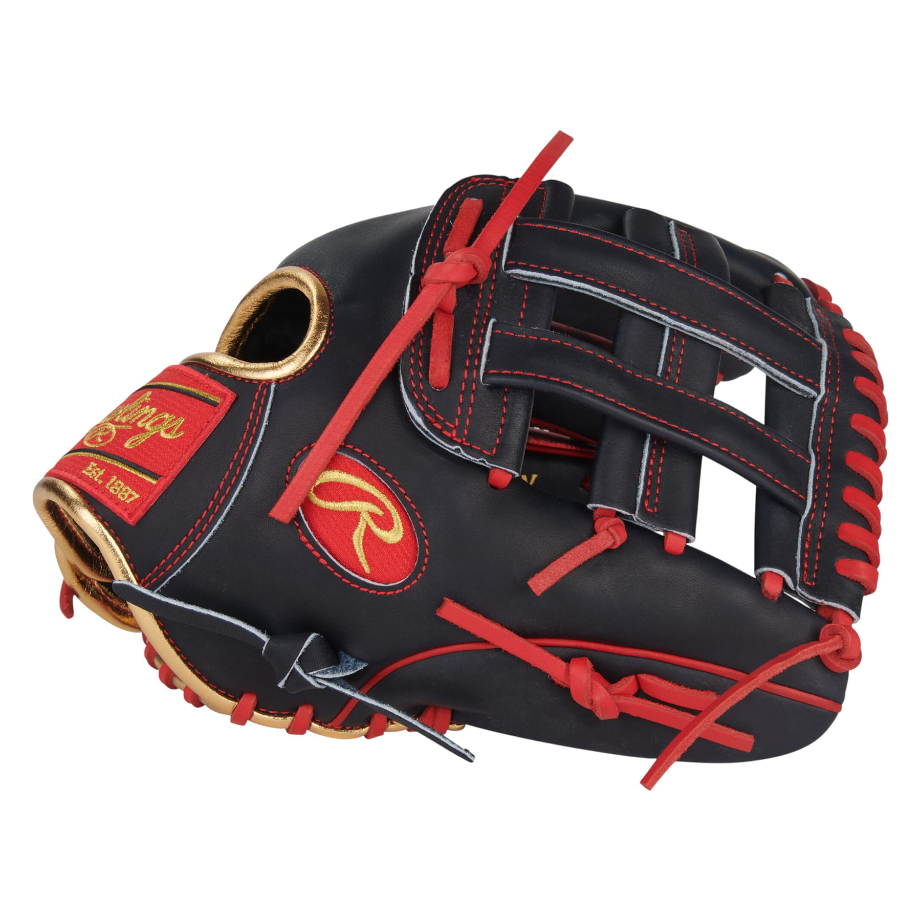 Rawlings-Heart-of-The-Hide-12--Infield-Baseball-Glove-Navy---Scarlet