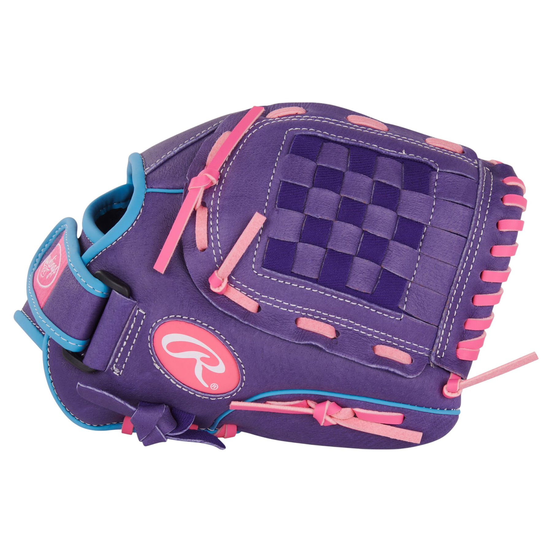 Rawlings-Sure-Catch-11--Softball-Glove---Kids--Purple---Columbia-Blue---Pink