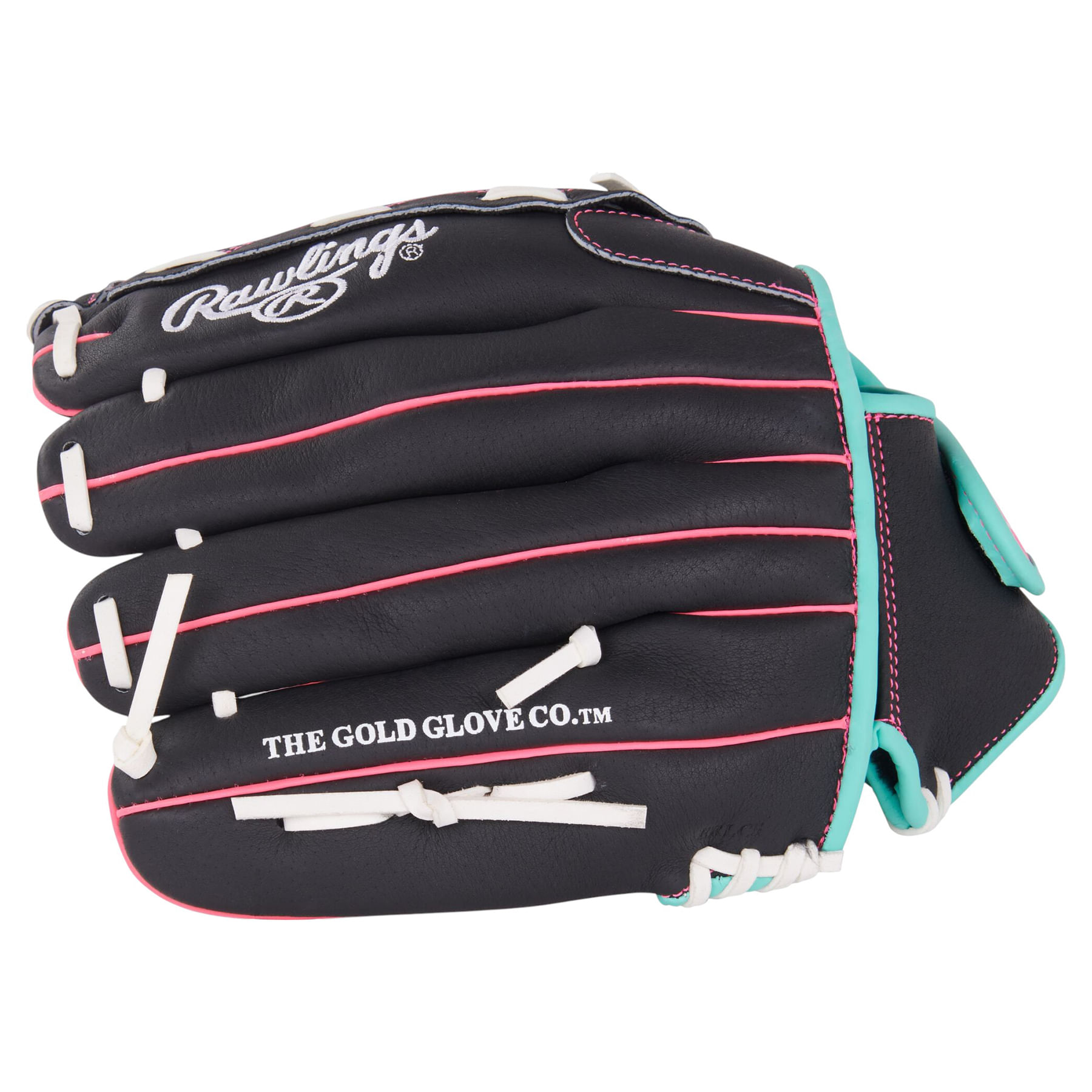 Rawlings-Sure-Catch-12--Softball-Glove---Kids--Black---Mint---Pink