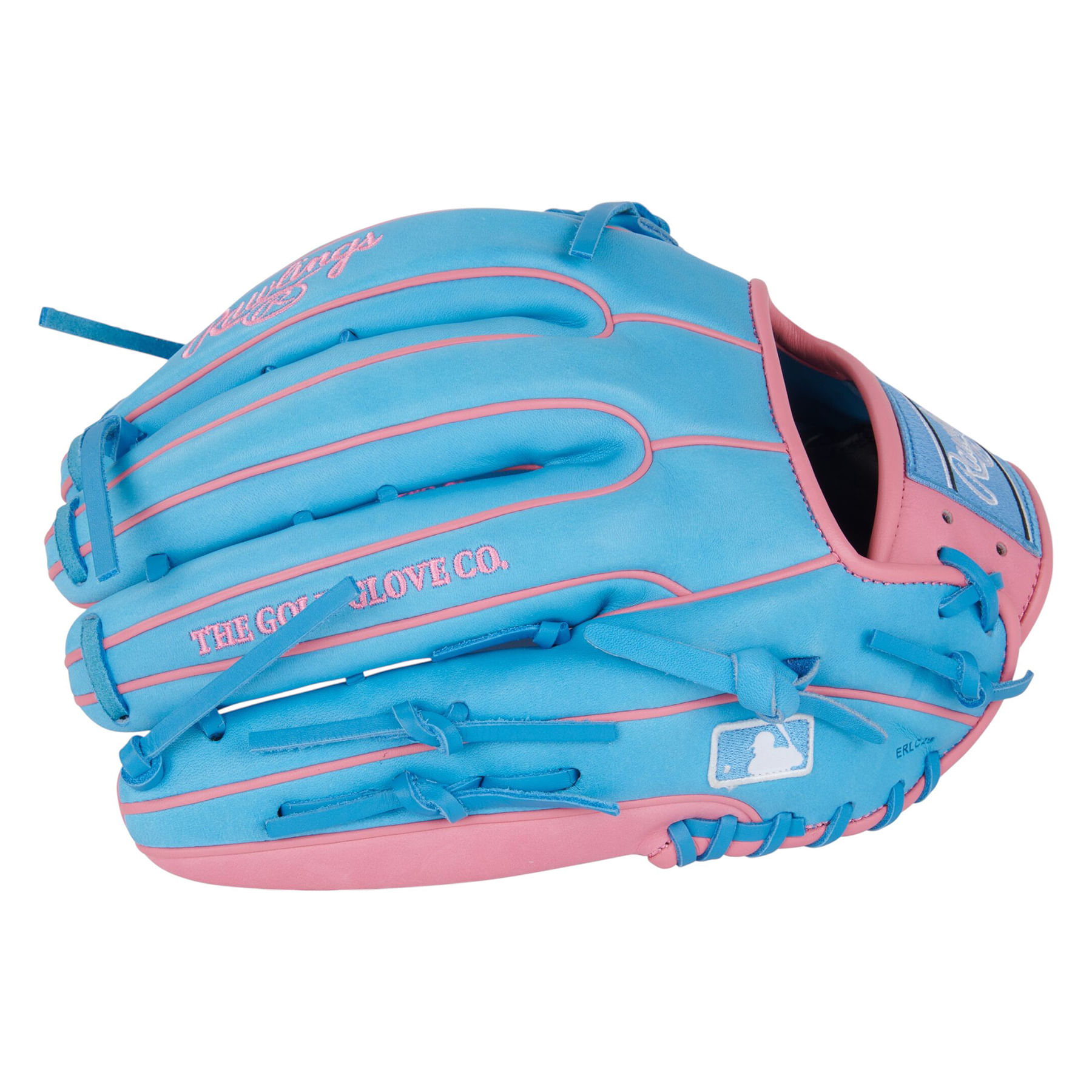 Rawlings-Heart-of-The-Hide-Modified-Trap-Eze-Web-12.75--Baseball-Glove-Columbia-Blue---Pink