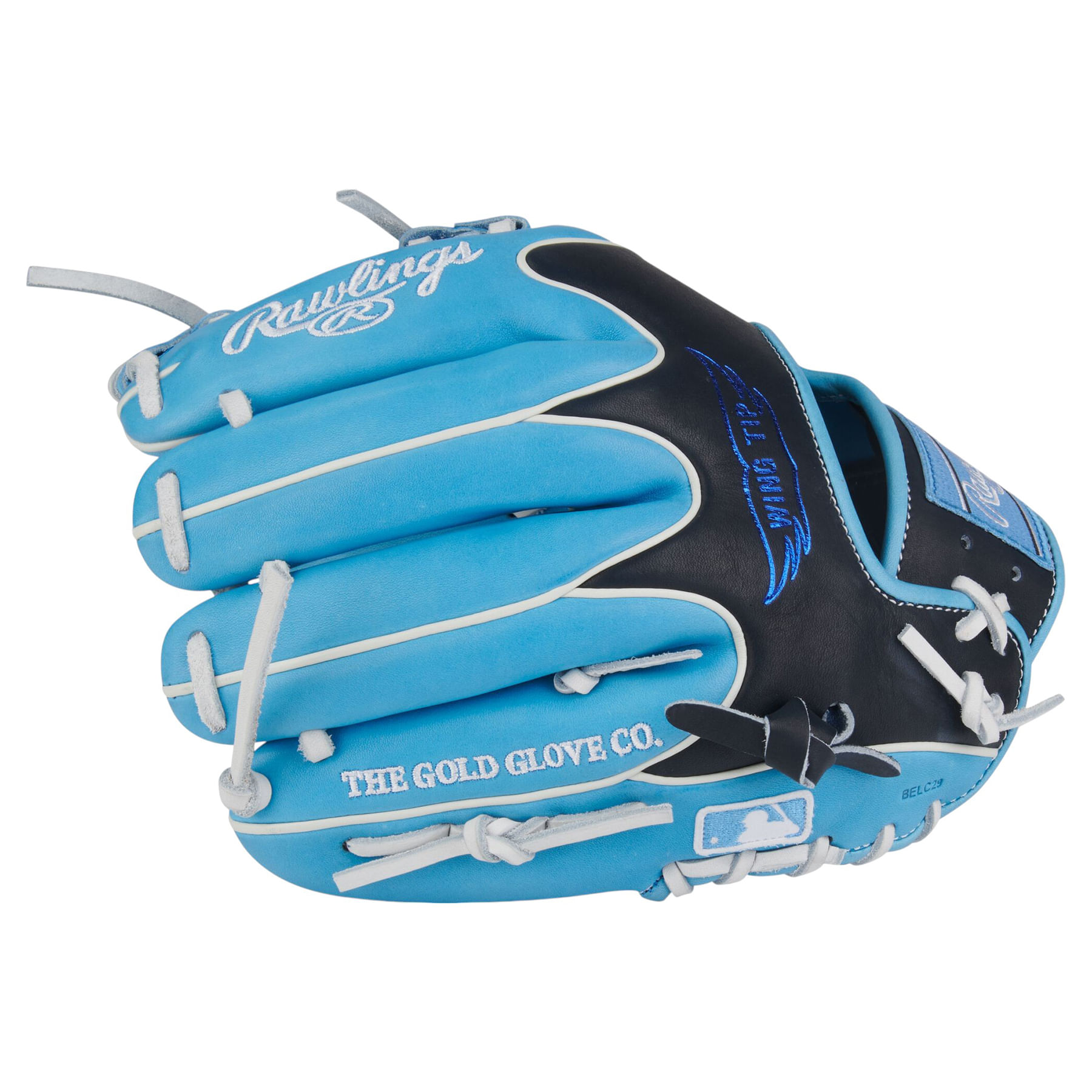 Rawlings-Heart-of-The-Hide-Wing-Tip-11.75--Infield-Baseball-Glove--Columbia-Blue---Black