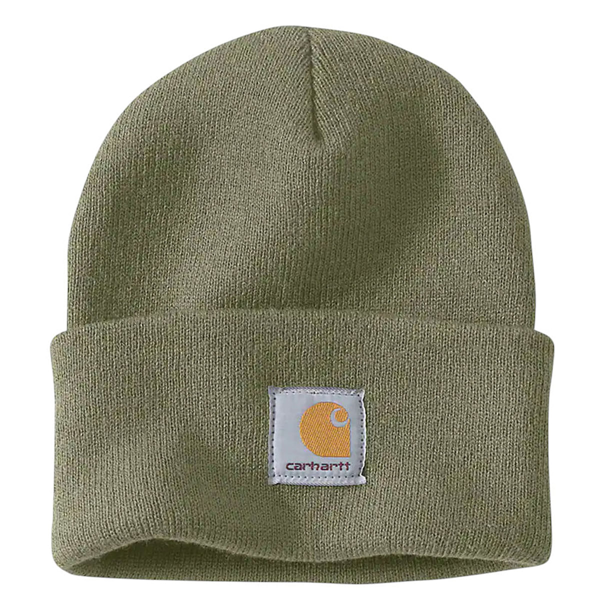 Carhartt-A18-Knit-Cuffed-Beanie-Dusty-Olive