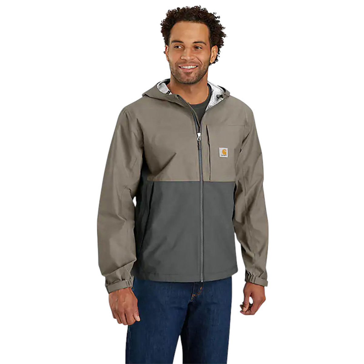 Carhartt-Storm-Defender-Waterproof-Relaxed-Fit-Lightweight-Packable-Jacket---Men-s-Desert---Gravel