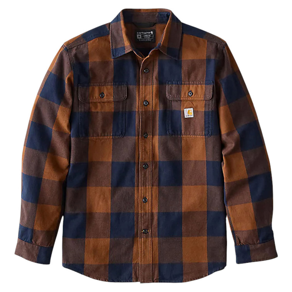 Carhartt-Loose-Fit-Heavyweight-Flannel-Long-Sleeve-Plaid-Shirt---Men-s-Red-Duck