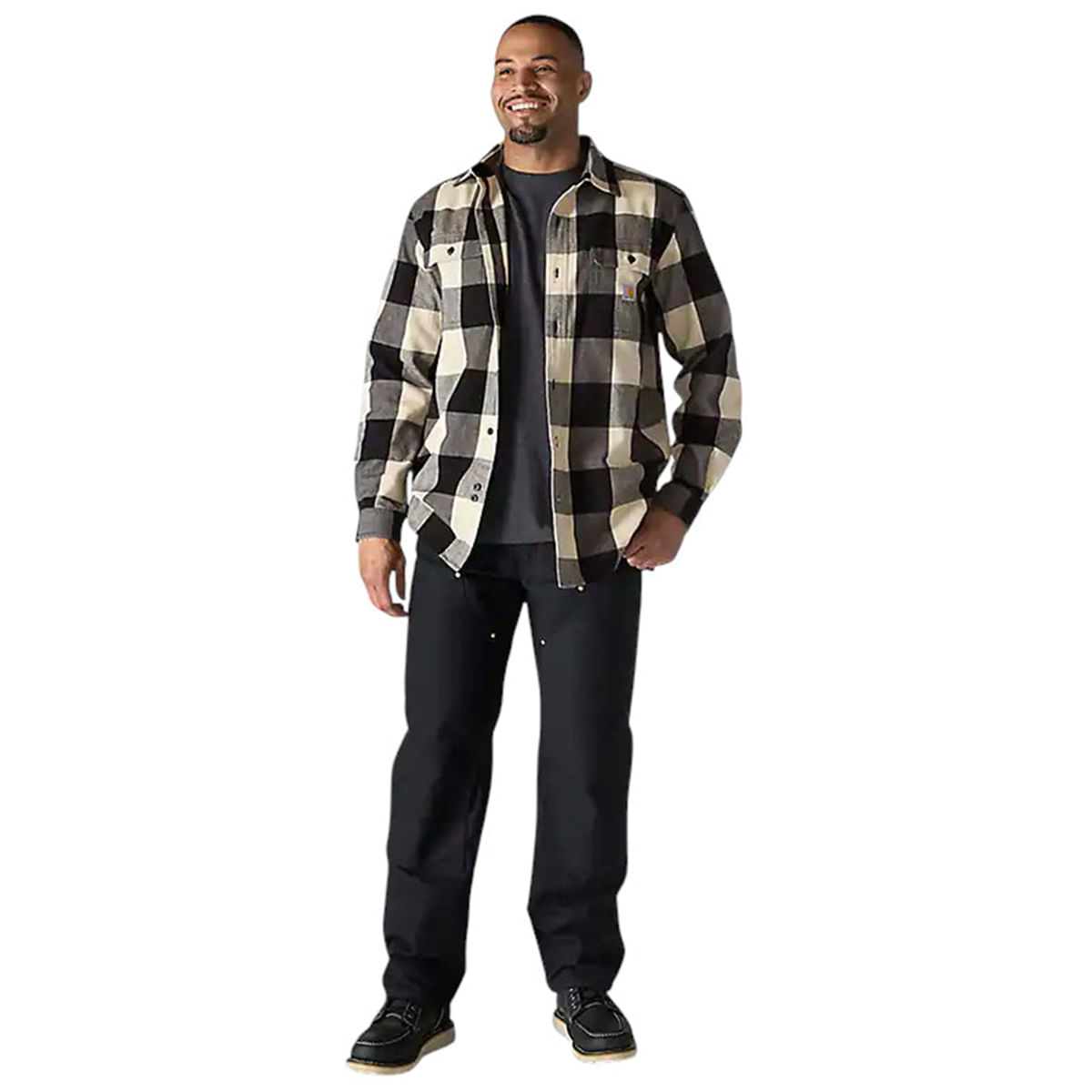 Carhartt-Loose-Fit-Heavyweight-Flannel-Long-Sleeve-Plaid-Shirt---Men-s-Oat-Milk