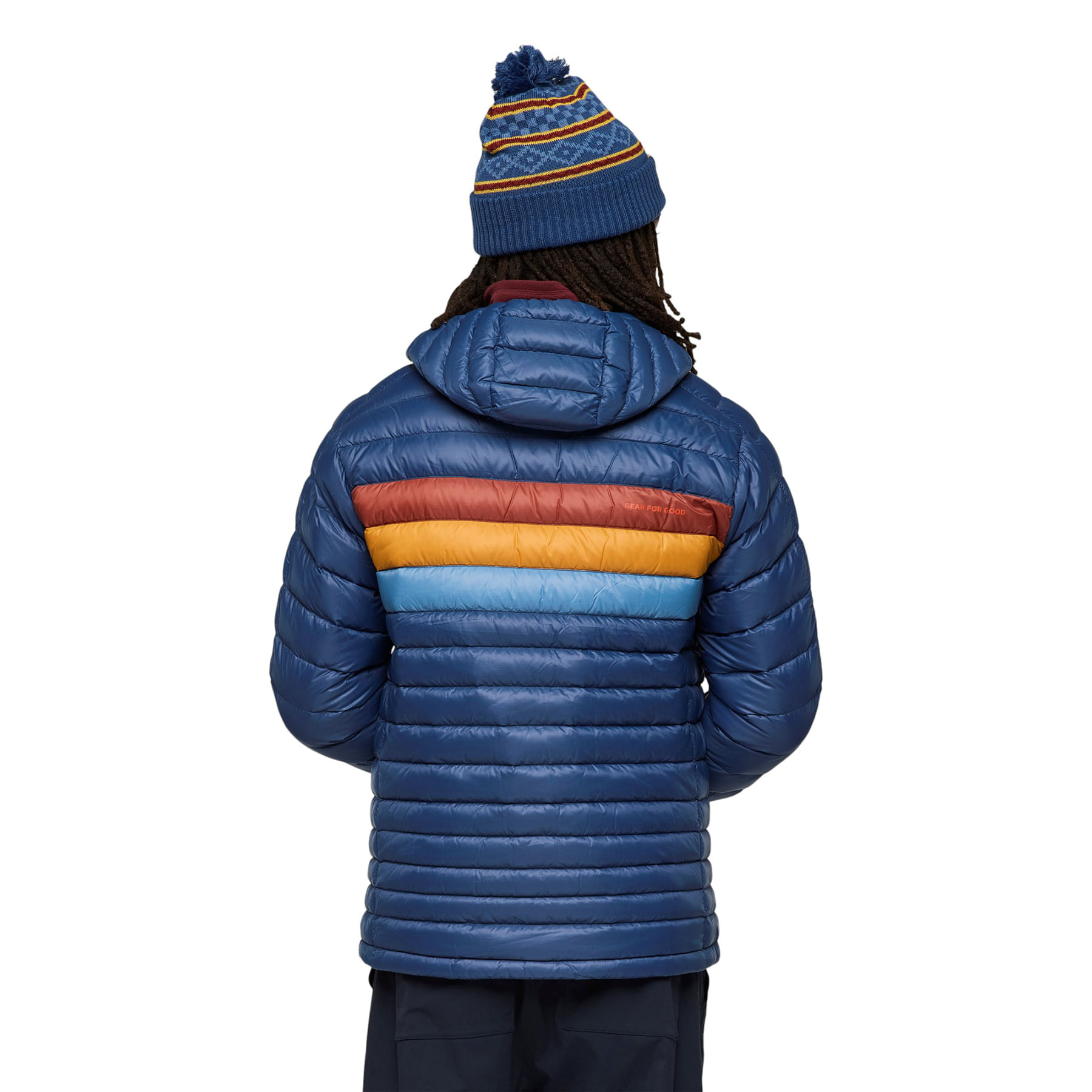 Cotopaxi-Fuego-Down-Hooded-Jacket---Men-s-Deep-Sea-Stripes