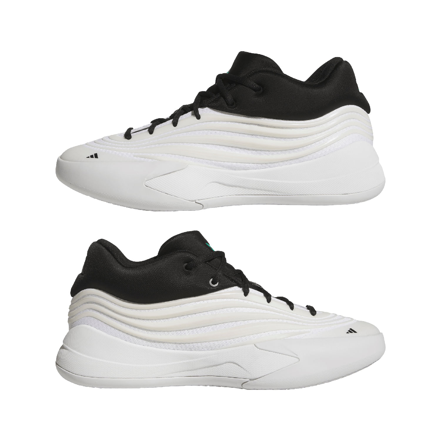 adidas-DAME-X-Basketball-Shoe---Men-s-Zero-Metallic---Core-Black---Court-Green