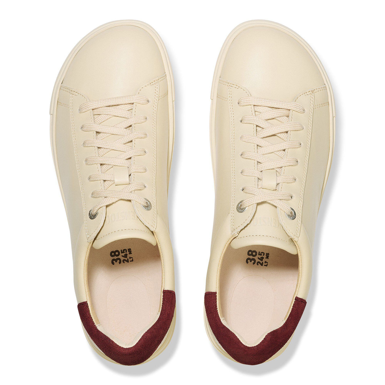 Birkenstock-Bend-Suede-Varsity-Shoe---Women-s-Eggshell---Zinfandel