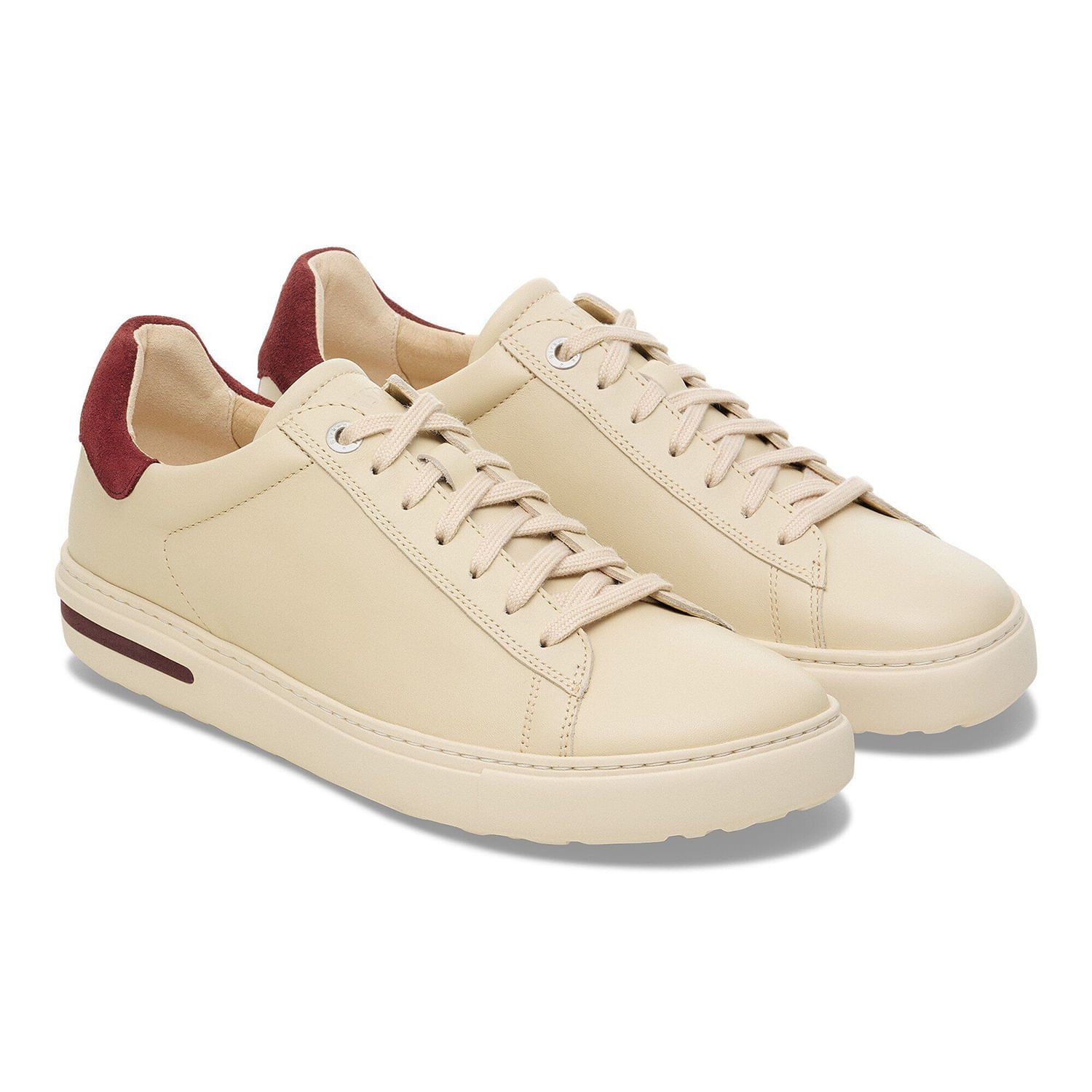 Birkenstock-Bend-Suede-Varsity-Shoe---Women-s-Eggshell---Zinfandel