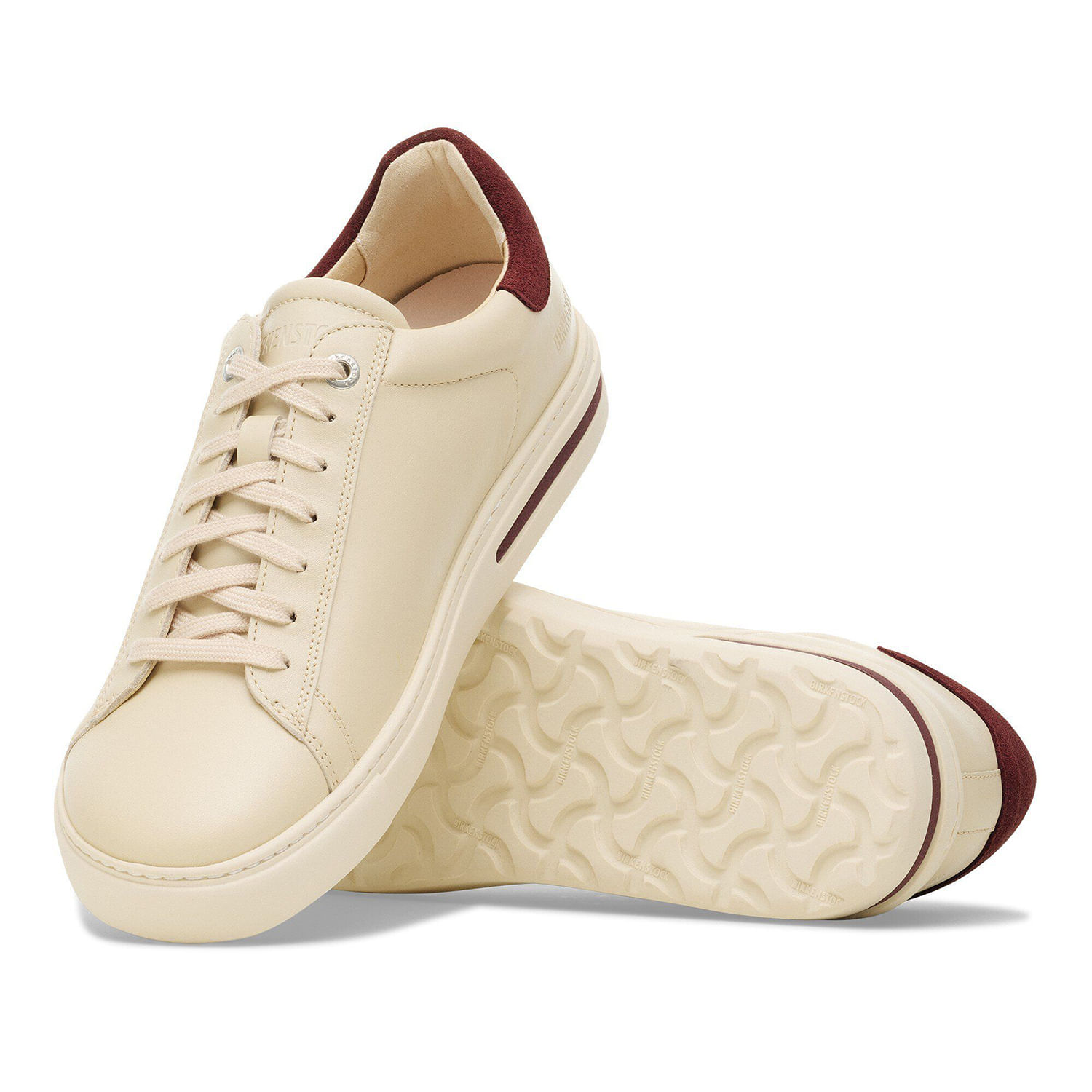 Birkenstock-Bend-Suede-Varsity-Shoe---Women-s-Eggshell---Zinfandel