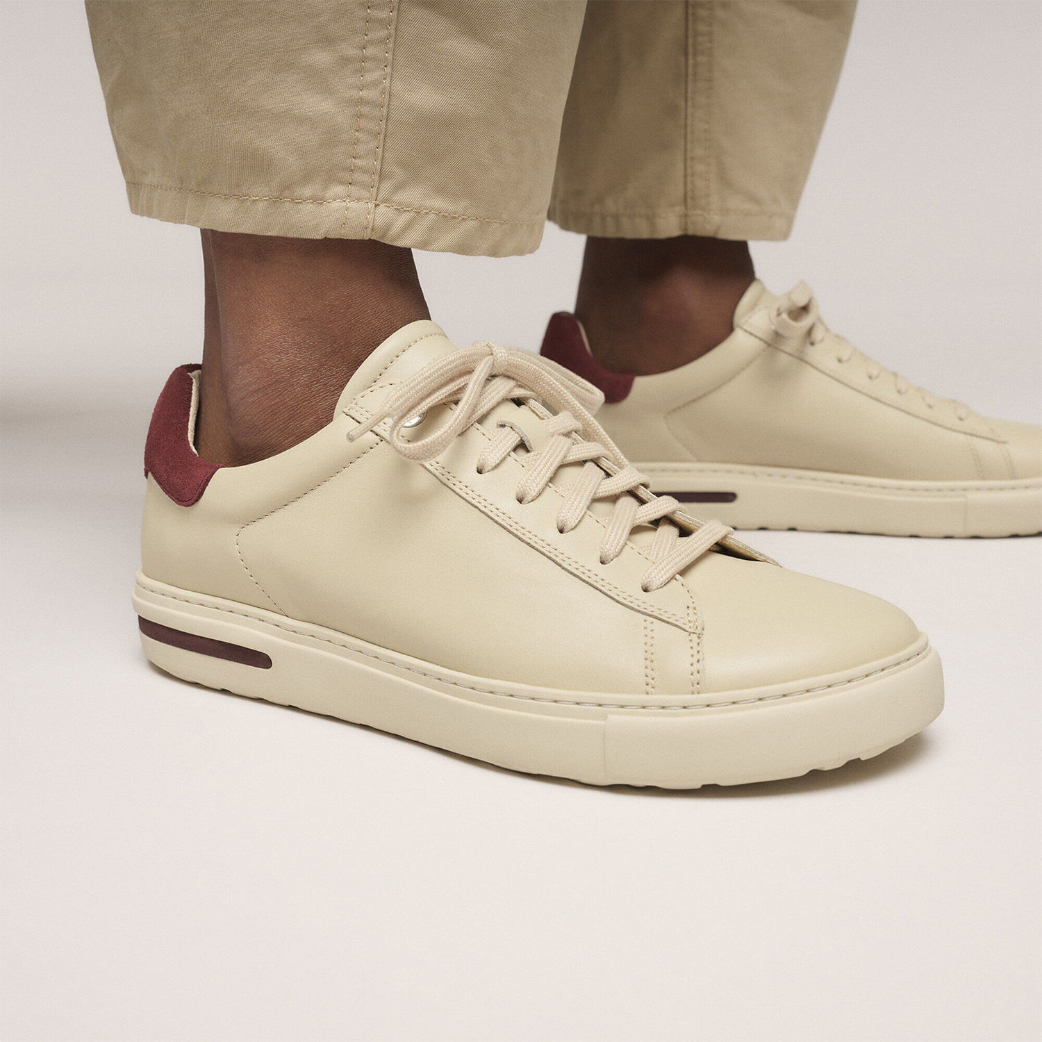 Birkenstock-Bend-Suede-Varsity-Shoe---Women-s-Eggshell---Zinfandel