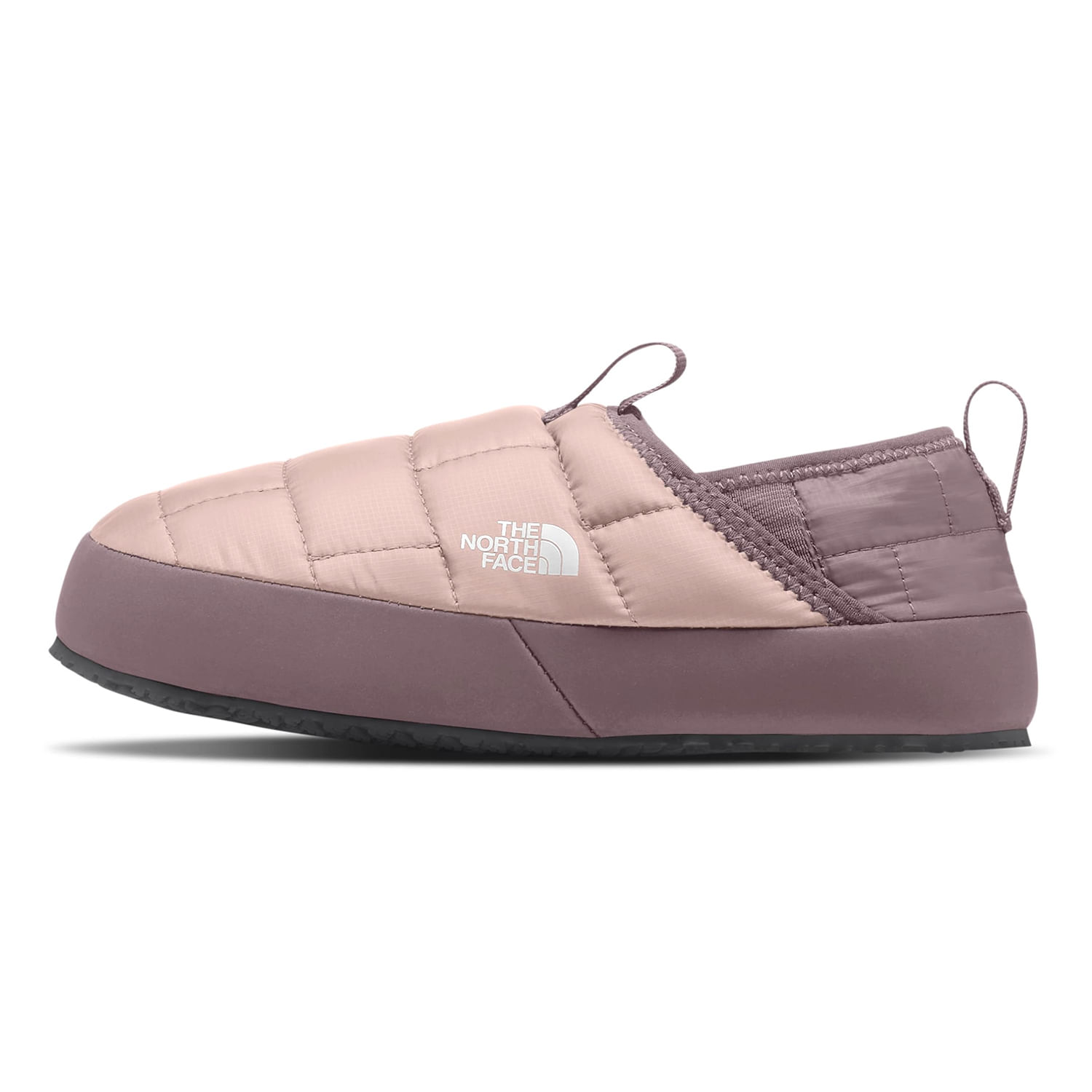 The-North-Face-Thermoball-Traction-Mules-II-Slipper---Youth-Pink-Moss---Fawn-Grey
