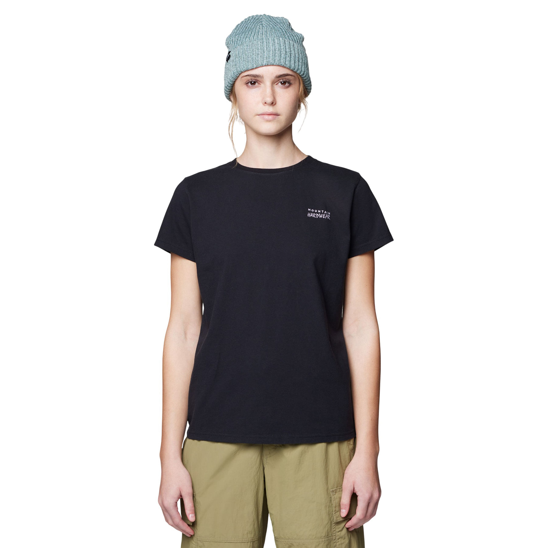 Mountain-Hardwear-MHW-Logo-Short-Sleeve-Shirt---Women-s-Black