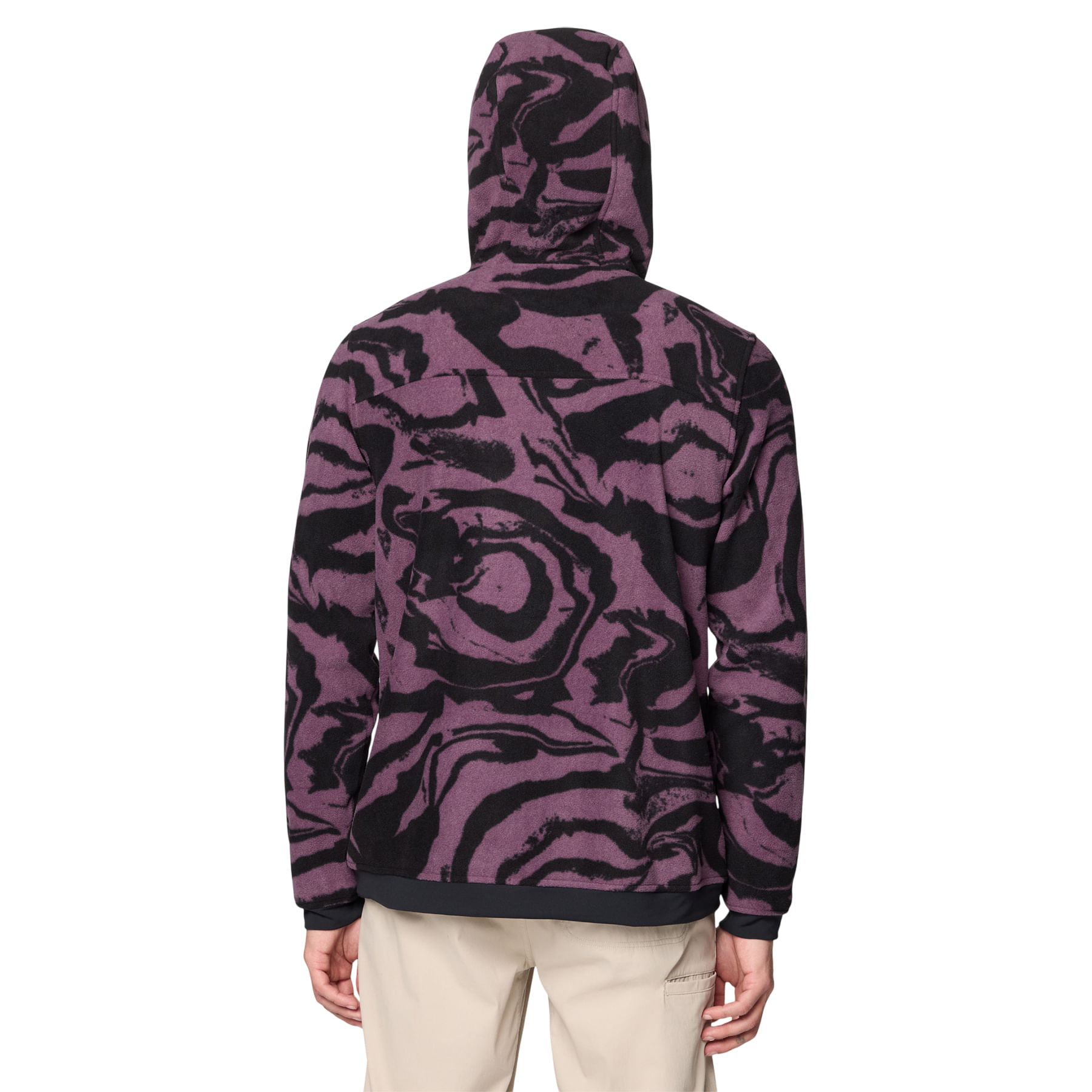 Mountain-Hardwear-First-Tracks-Fleece-Pullover-Hoody---Men-s-Dusty-Purple-Rockstrata---Black