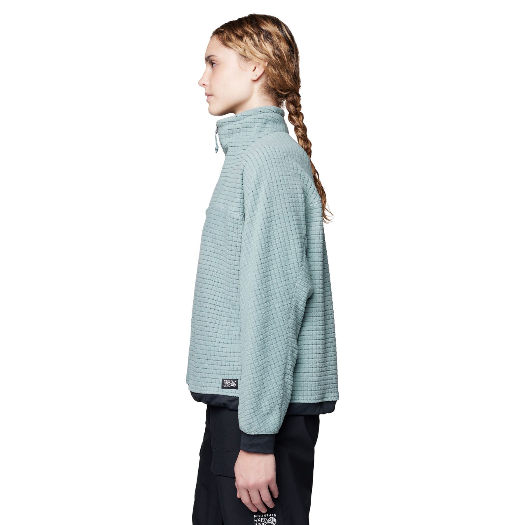 Mountain-Hardwear-Summit-Big-Grid-Half-Zip-Jacket---Women-s-Blue-Sage