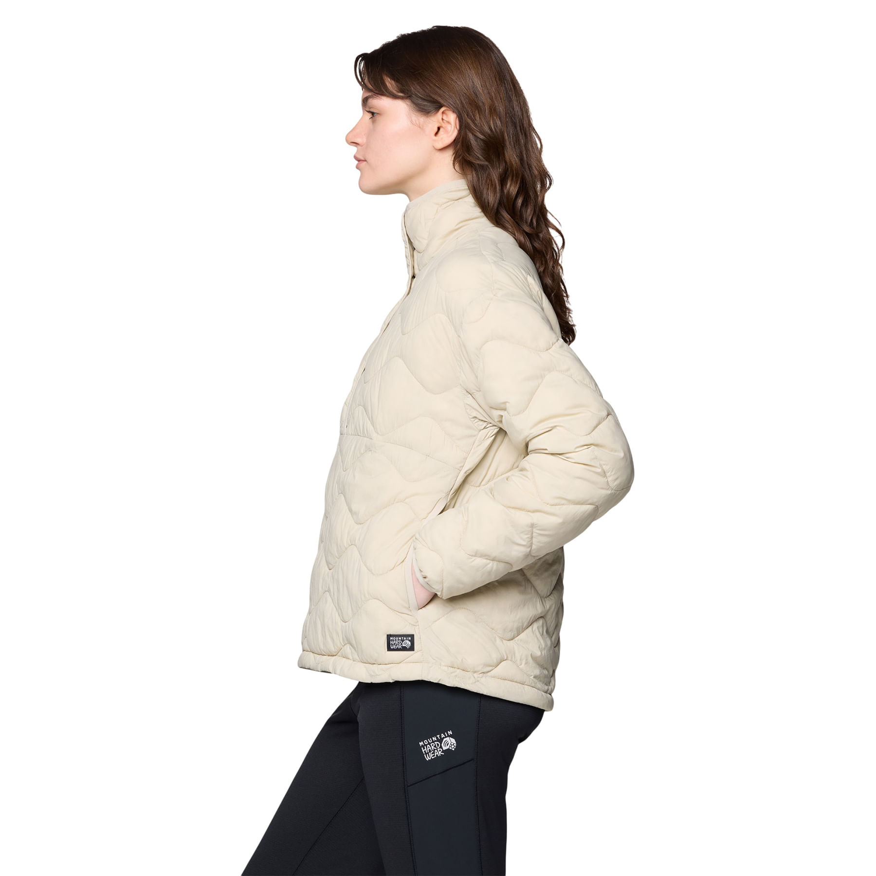 Mountain-Hardwear-Seek-Out-Snap-Neck-Pullover---Women-s-Fossil