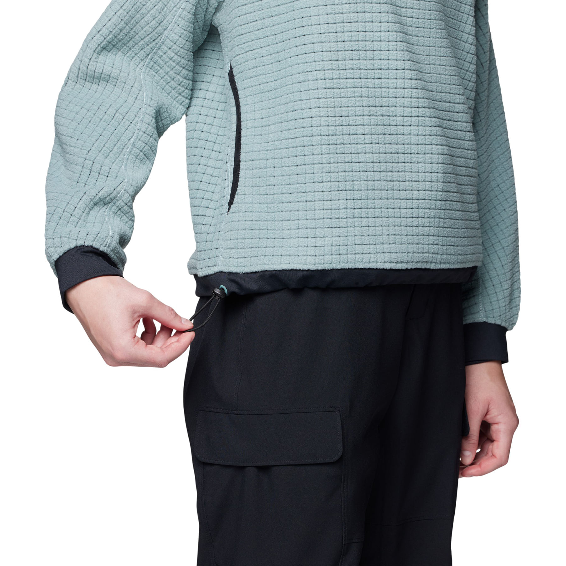 Mountain-Hardwear-Summit-Big-Grid-Half-Zip-Jacket---Women-s-Blue-Sage