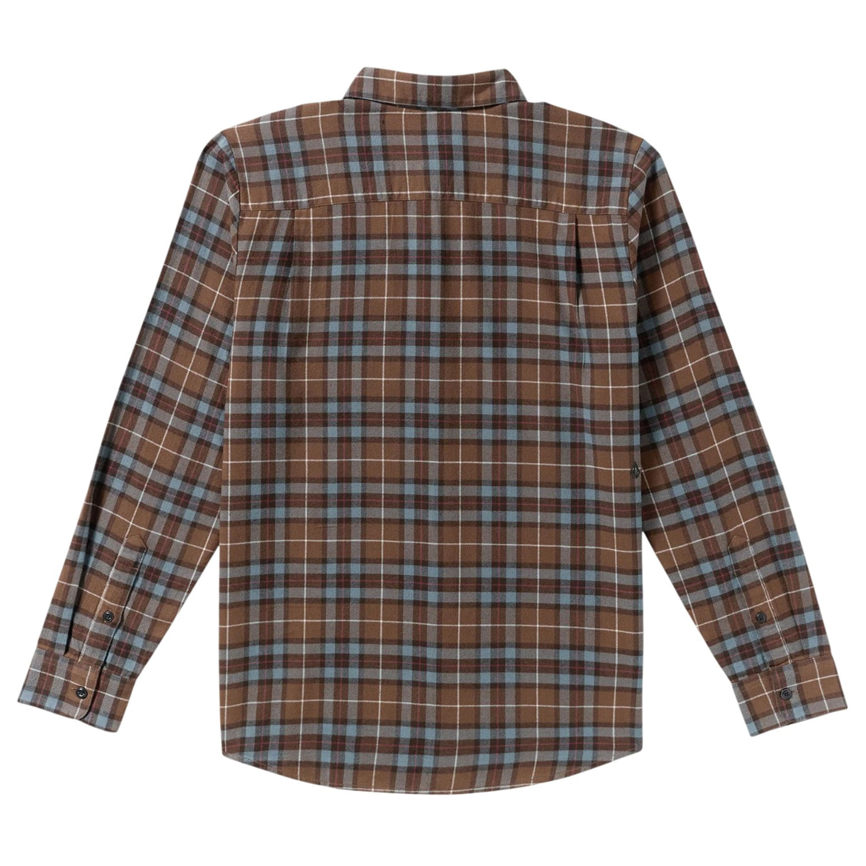 Volcom-Caden-Plaid-Long-Sleeve-Shirt---Men-s-Brown-Stone