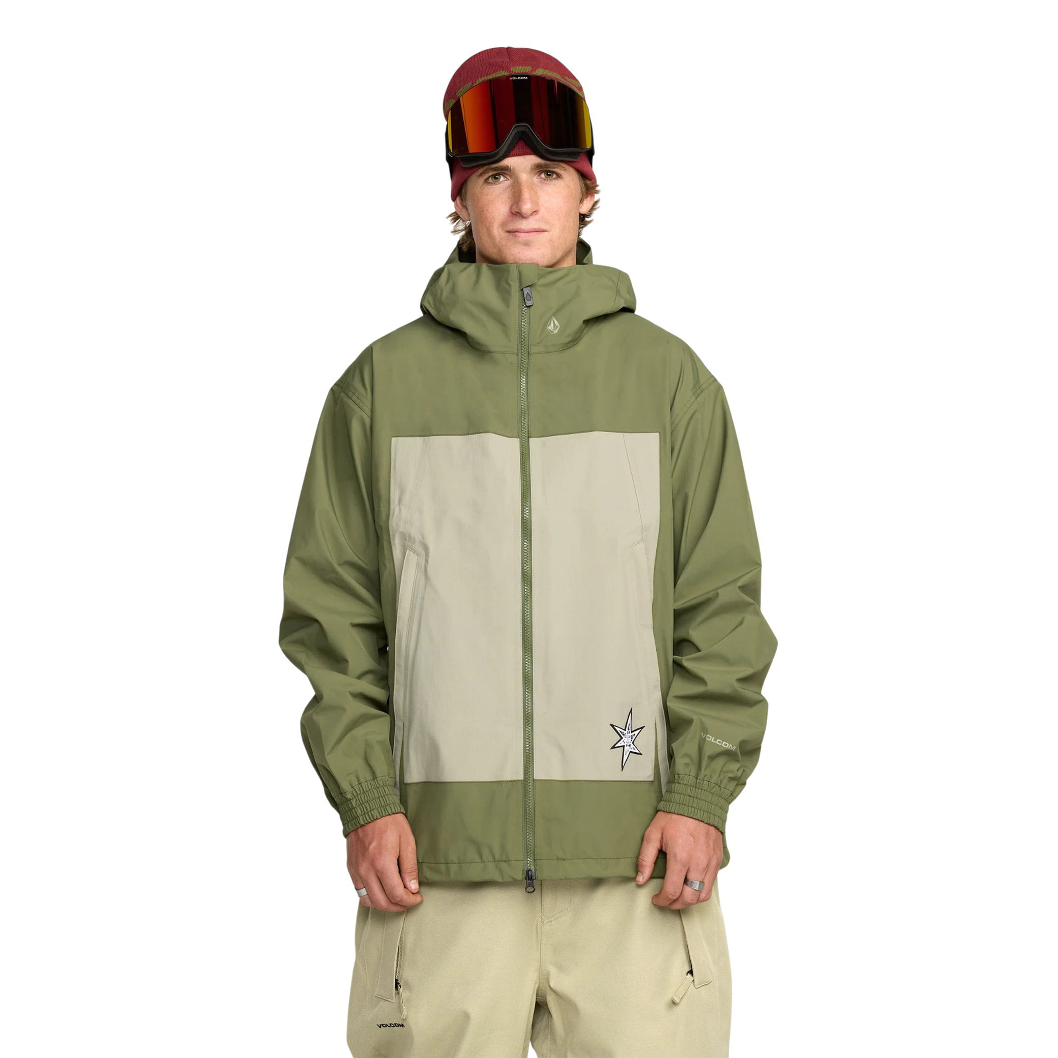 Volcom-Arthur-3L-Jacket---Men-s-Dark-Olive