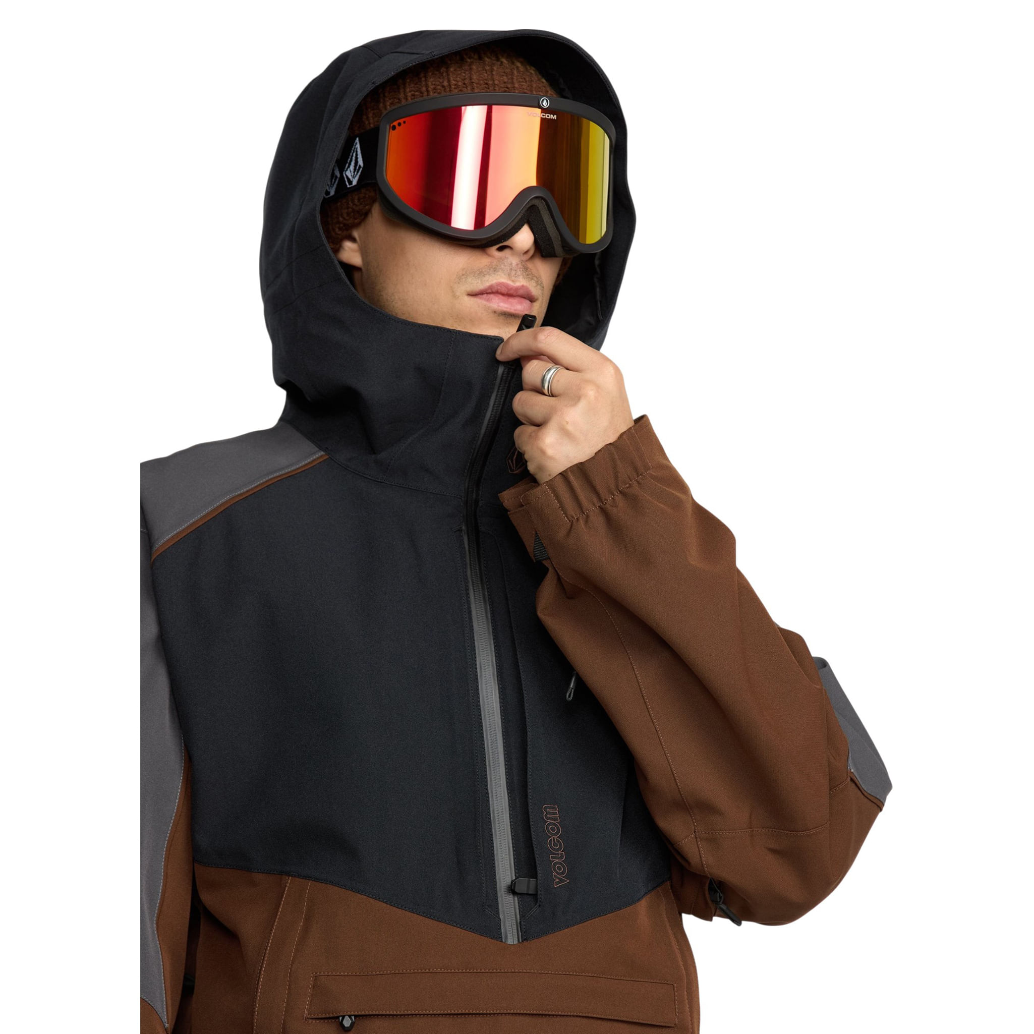 Volcom-Brighton-Pullover-Jacket---Men-s-Brown