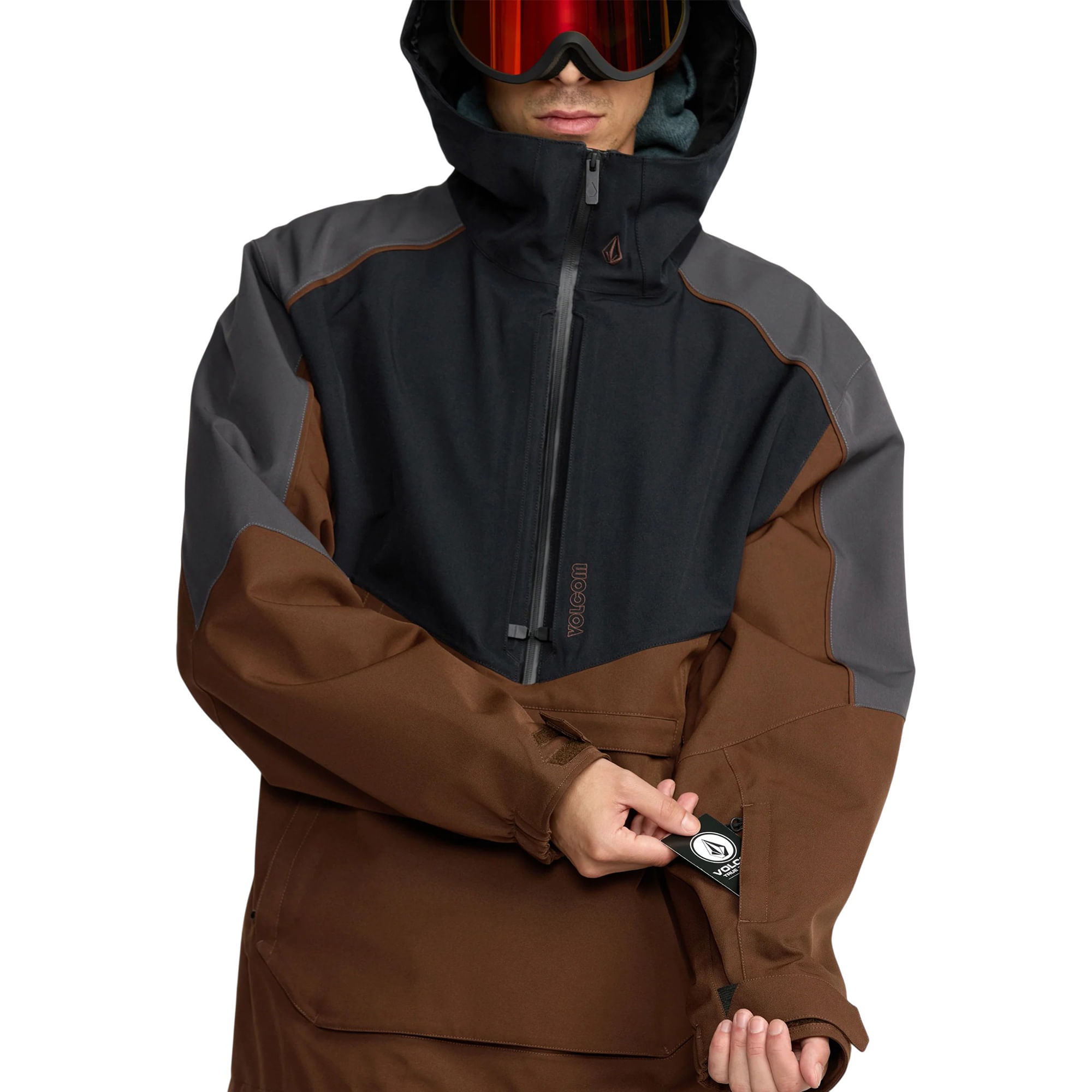 Volcom-Brighton-Pullover-Jacket---Men-s-Brown