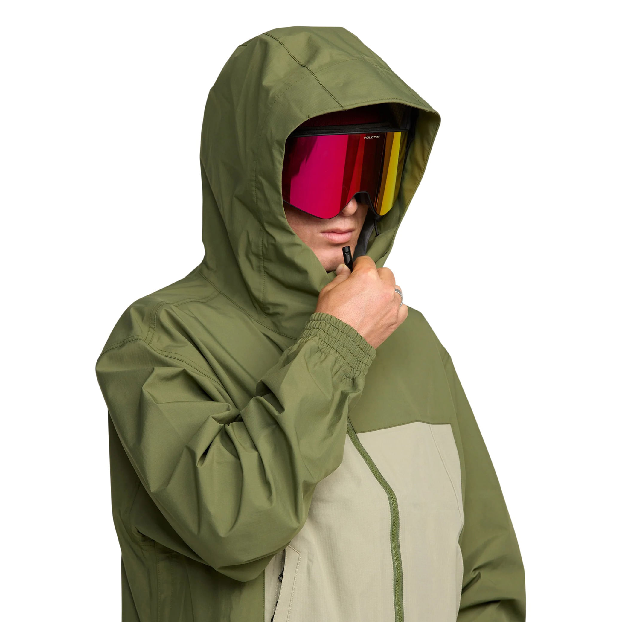 Volcom-Arthur-3L-Jacket---Men-s-Dark-Olive