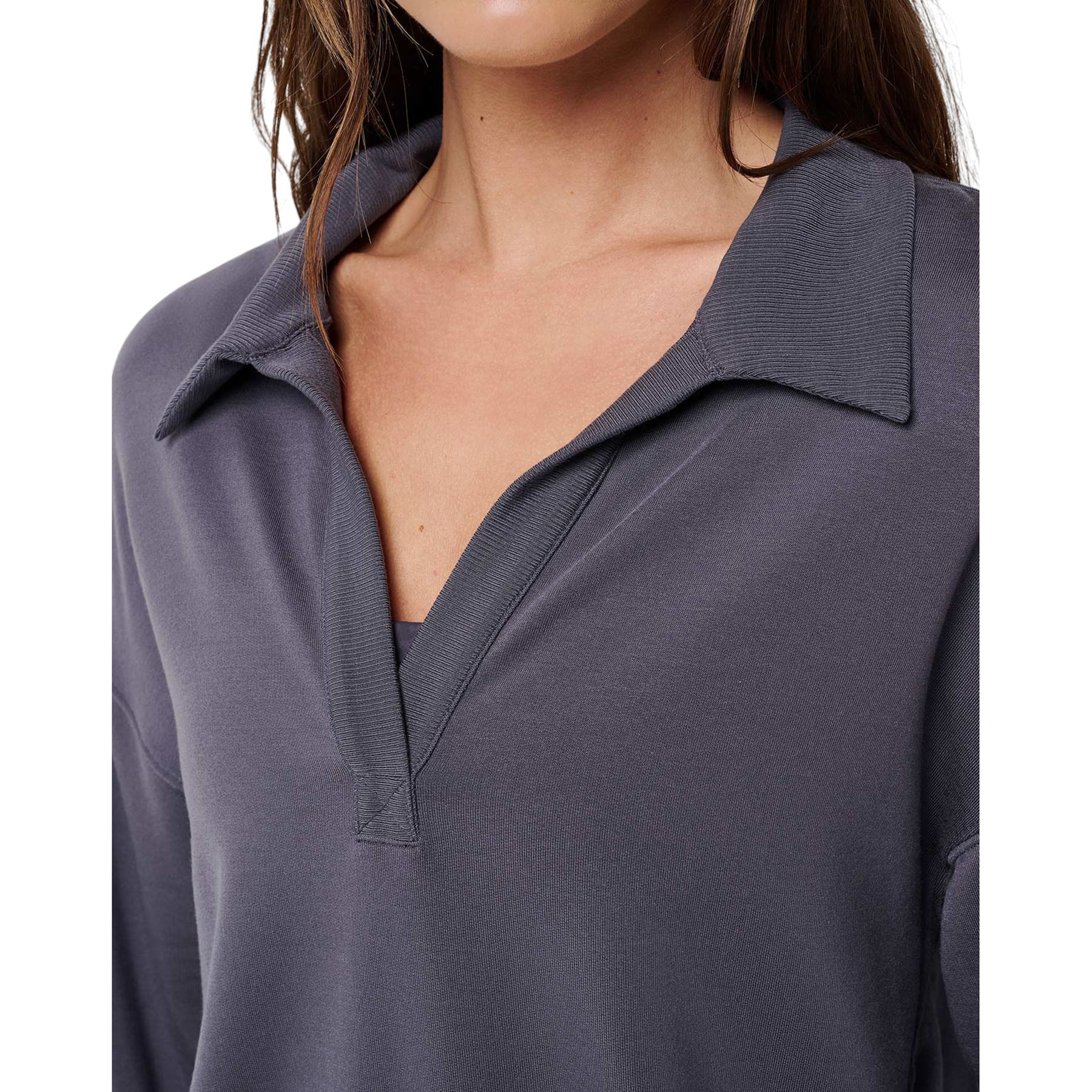 TravisMathew-Cloud-Terry-Long-Sleeve-Shirt---Women-s-Graystone