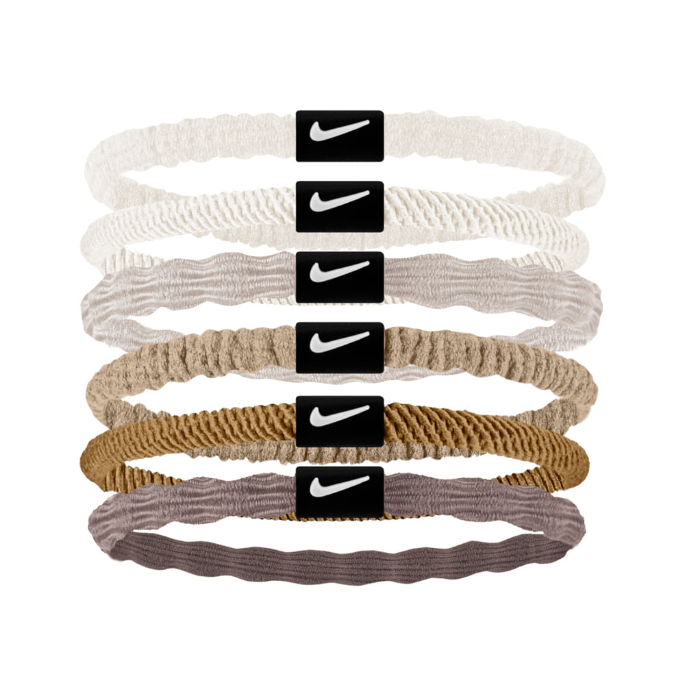 Nike-Flex-Hair-Ties--6-Pack--Hemp---Desert-Dust---White