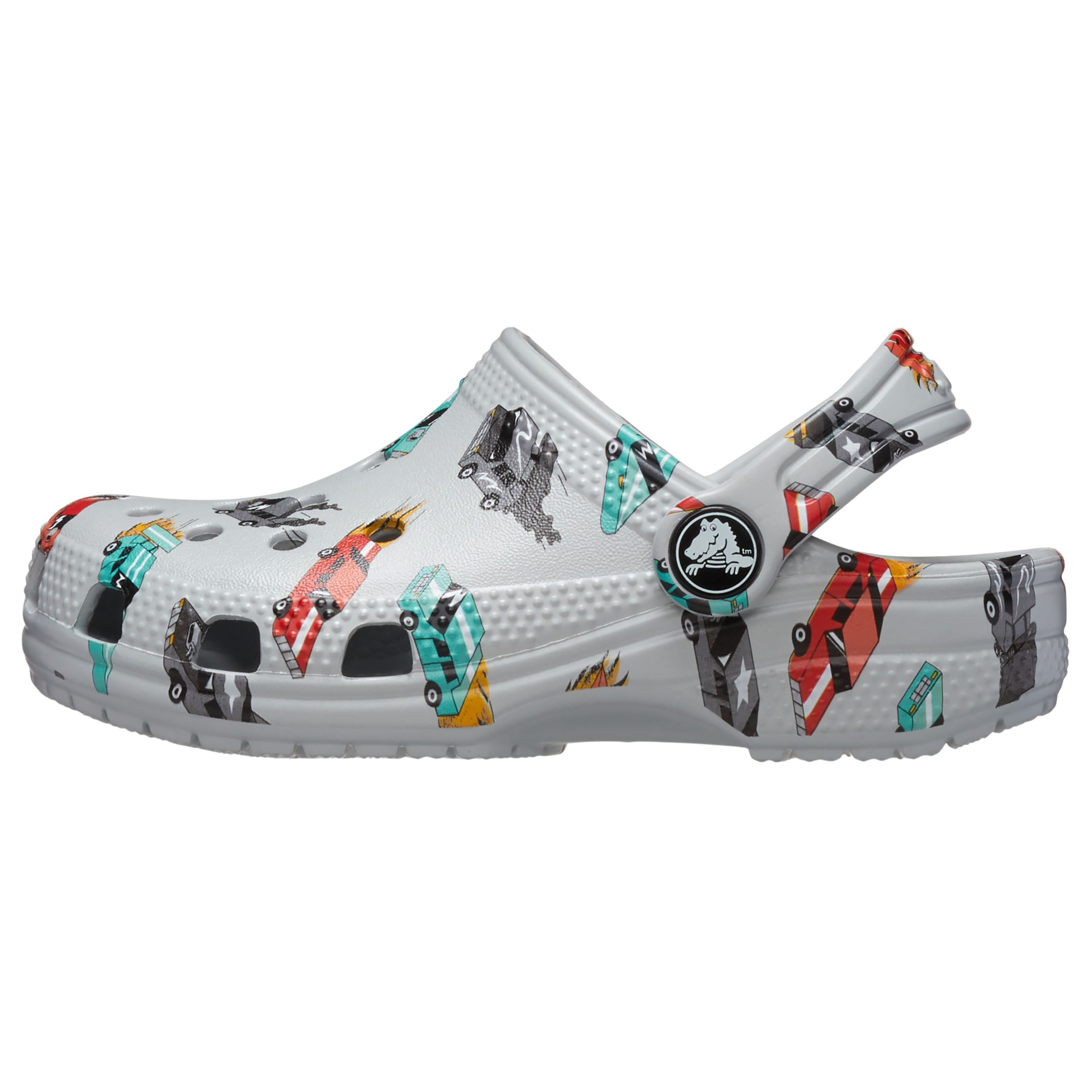 Crocs Classic Race Cars Graphic Clog - Toddler - Mirage / Multi 5C