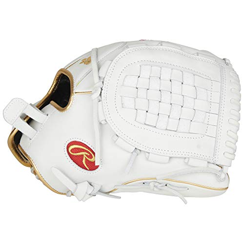 Rawlings Liberty Advanced Series Fastpitch Glove 12.5" - Women's - White / Gold 12.5" Left