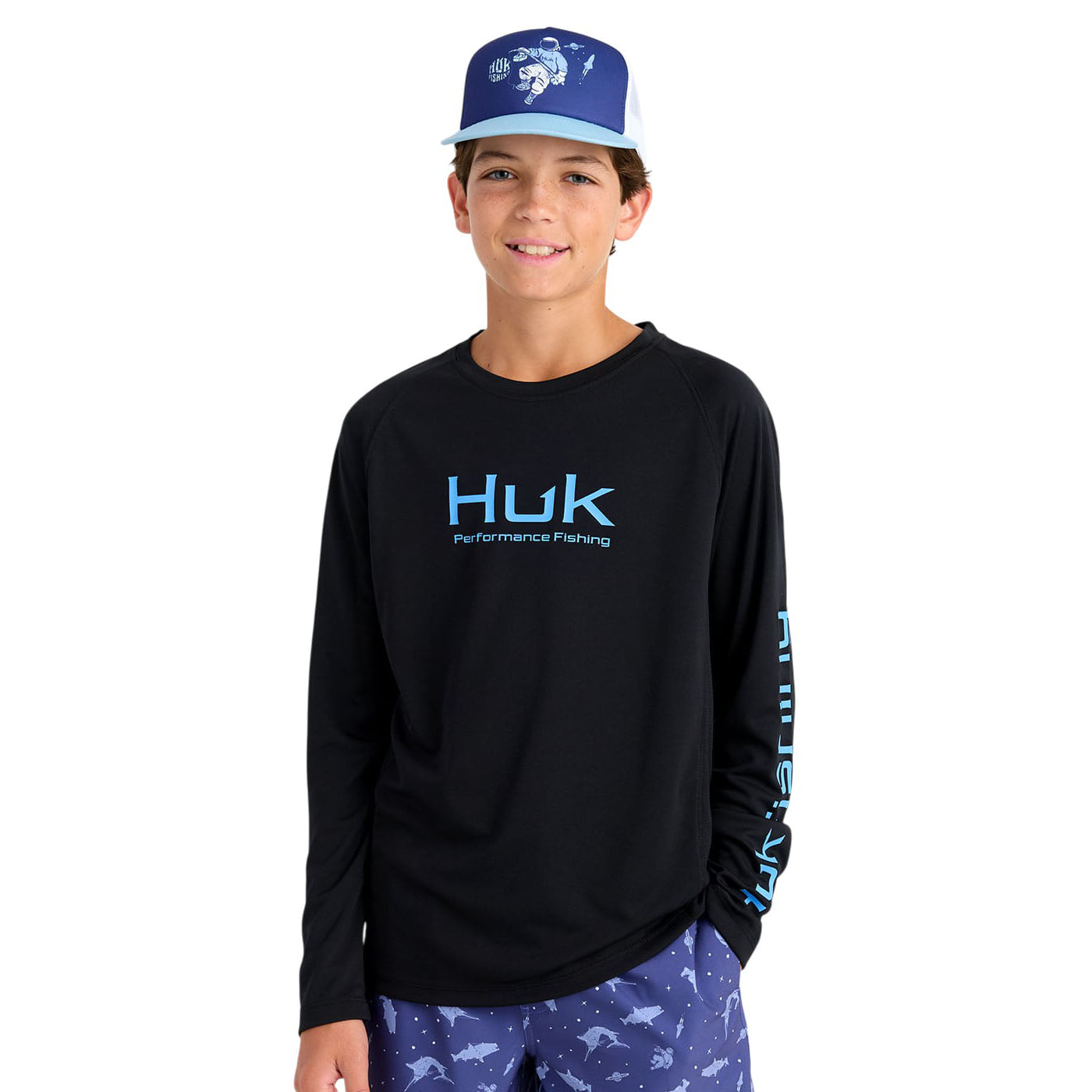 Huk-Pursuit-Solid-Shirt---Youth-Black