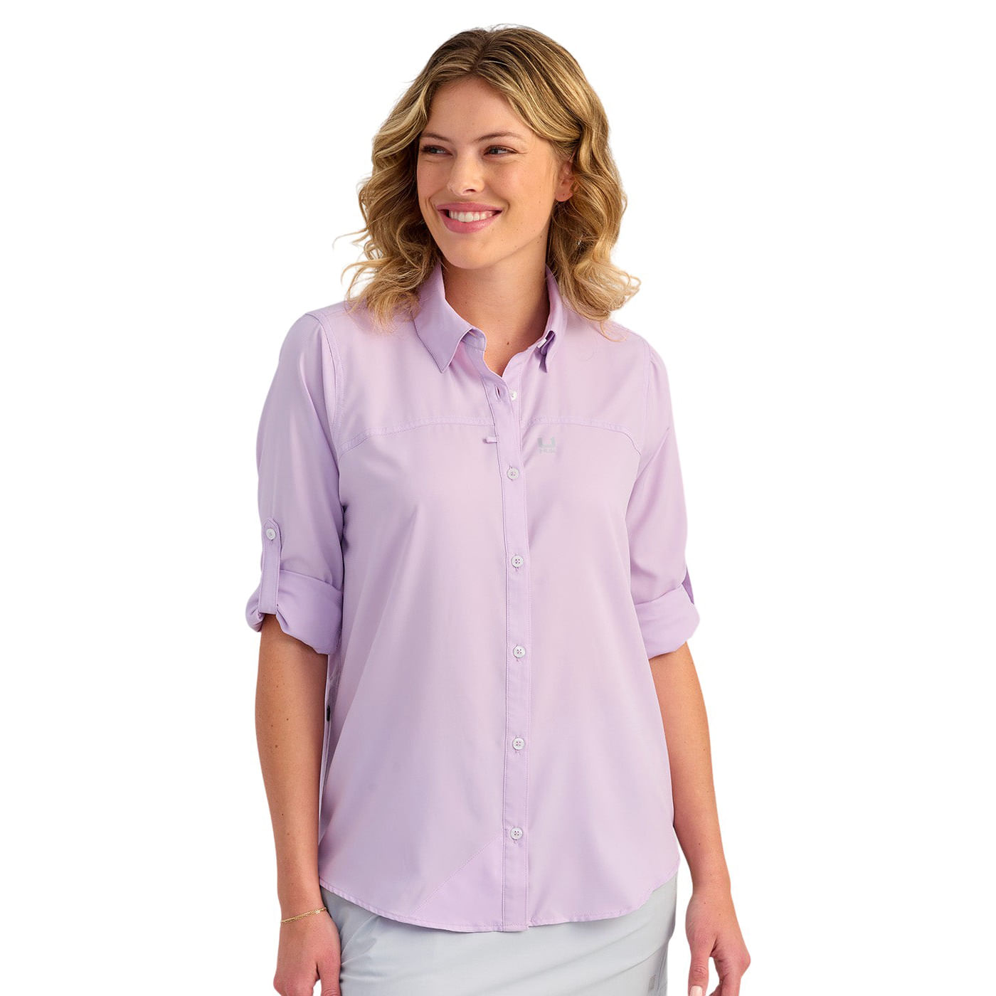 Huk-Tide-Point-Button-Down-Shirt---Women-s-Orchird-Bloom