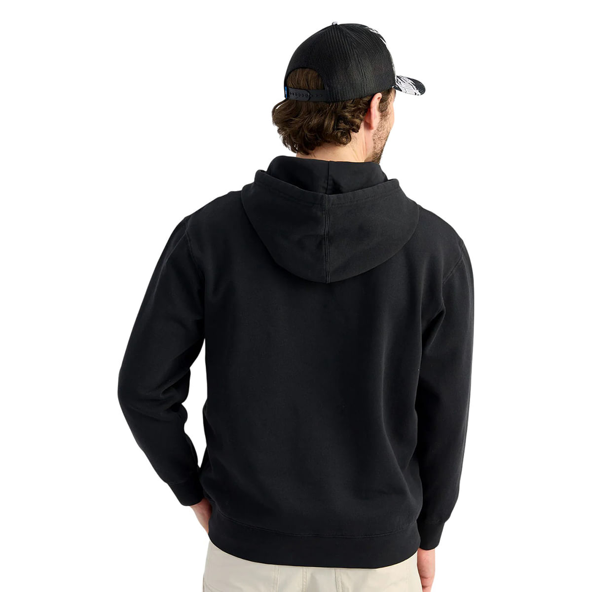 Huk-Barb-U-Cotton-Fleece-Hoodie---Men-s-Black
