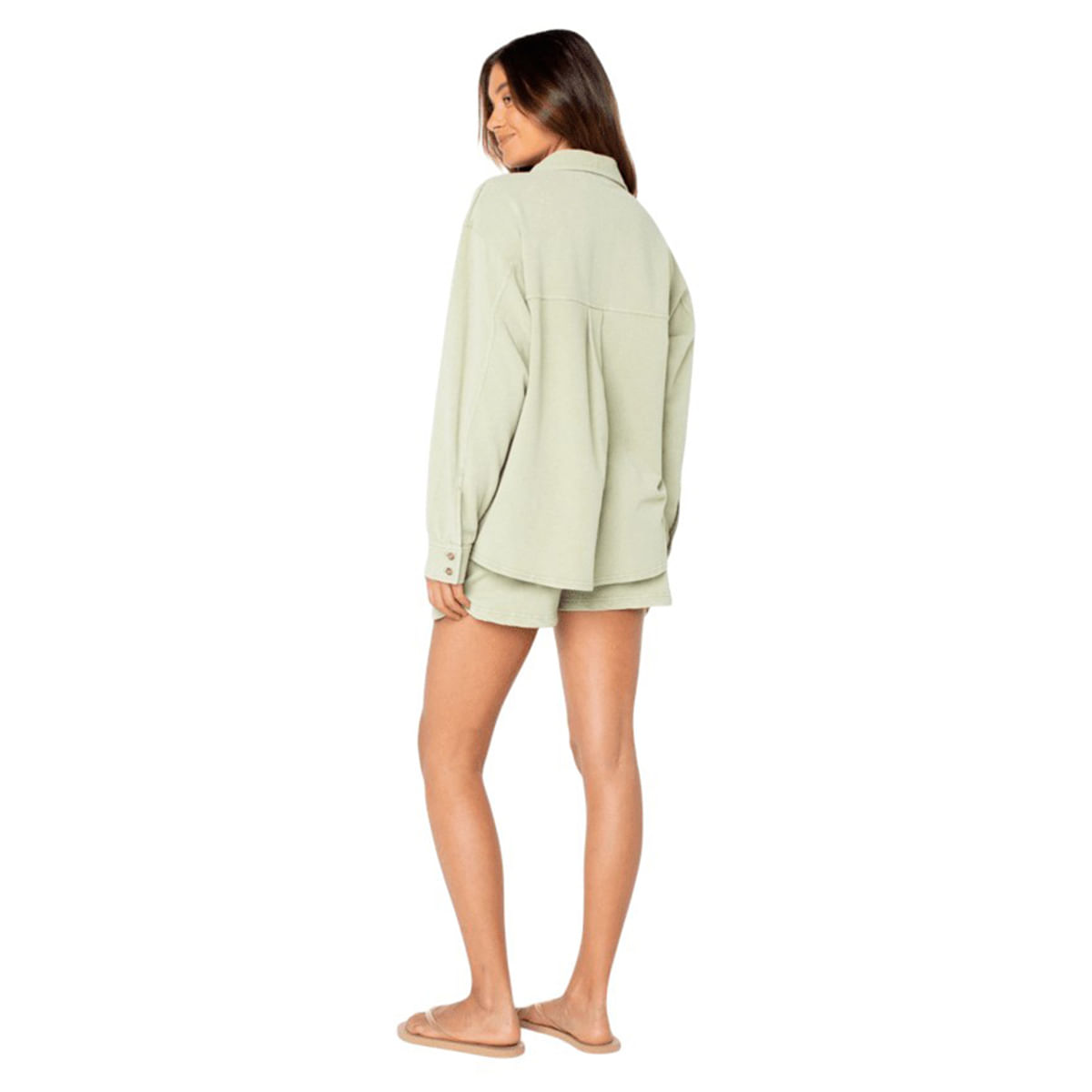 Roxy Dawn Light Long-Sleeve Button-Up Shirt - Women's - Sage Solid XS