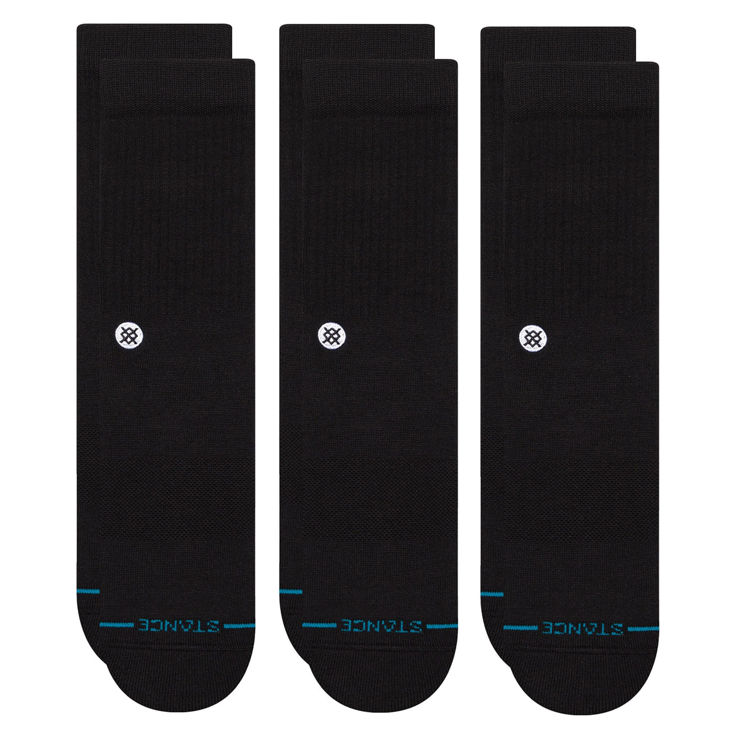 Stance-Sock-Icon--3-Pack--Black